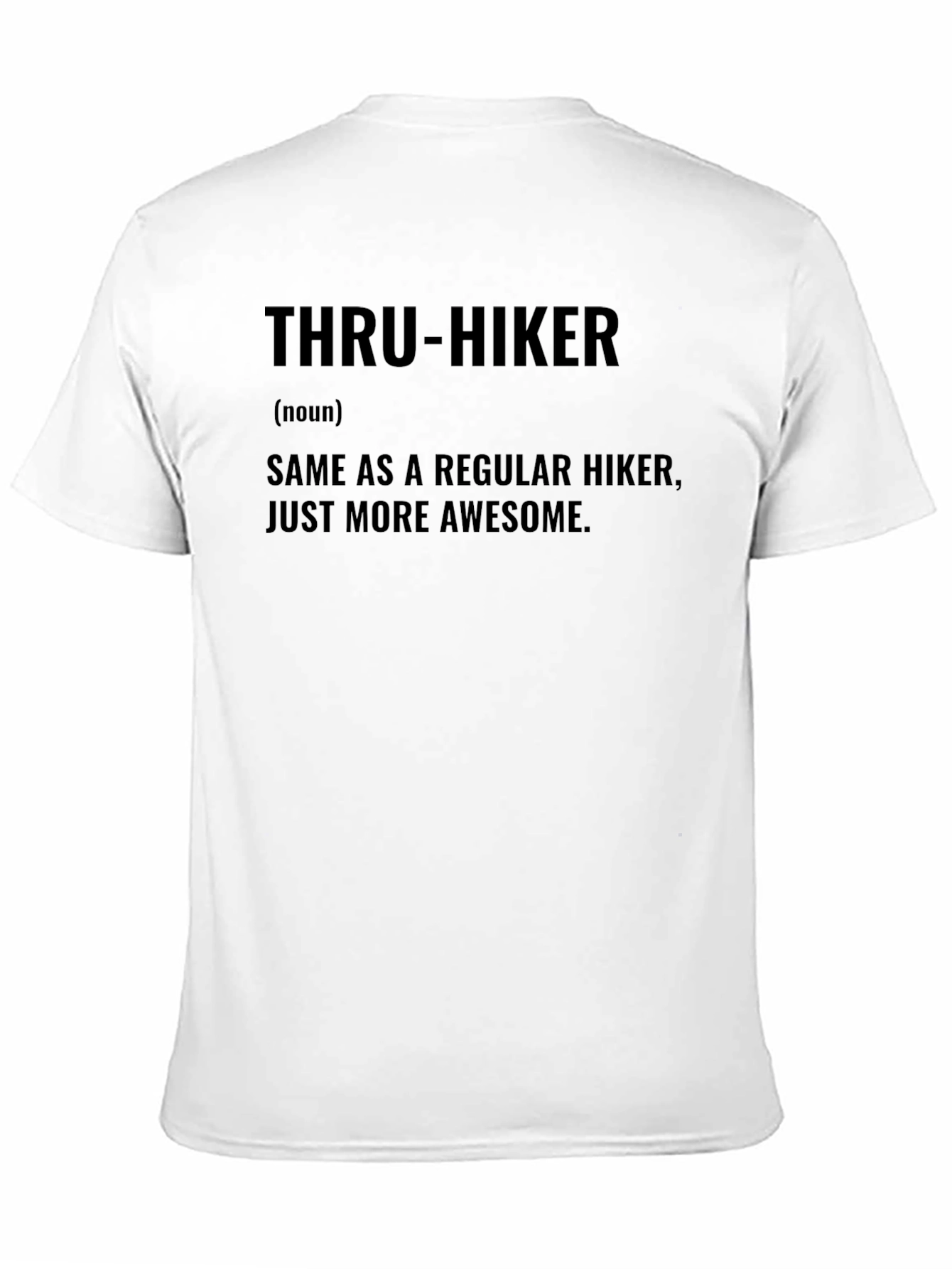 Black Thru-Hiker Definition Graphic T-Shirt view 11