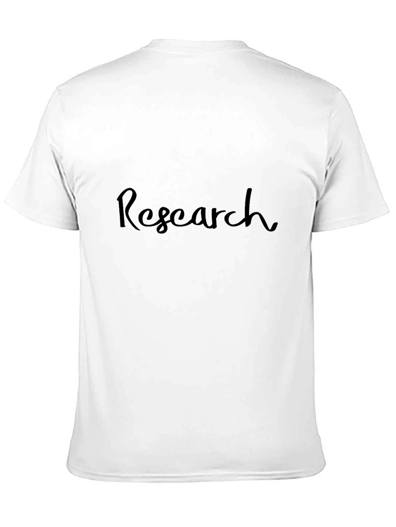 Black Research Black Cotton T-Shirt - Stylish Academic Wear view 11