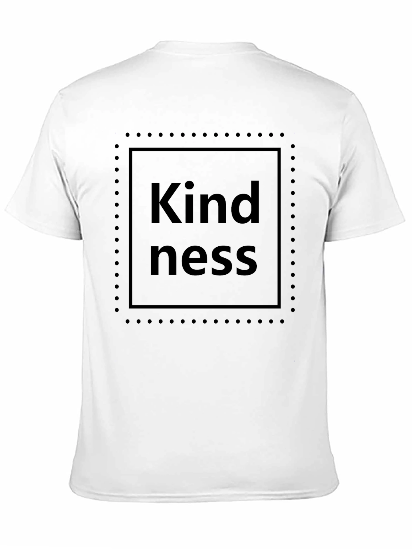 Black Kindness Graphic T-Shirt - Classic Crew Neck Tee view 11