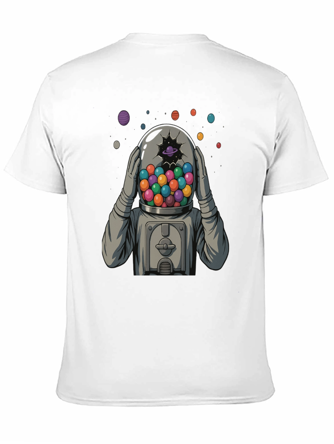 Black Astronaut Gumball Head Graphic Tee view 11