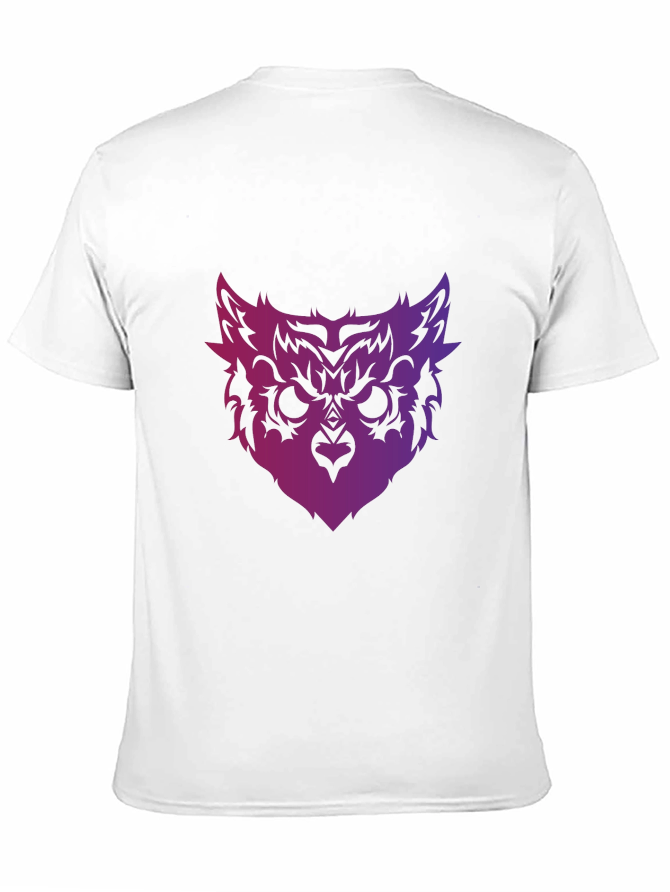 Black Owl Face Graphic Tee - Men's Black T-Shirt view 11