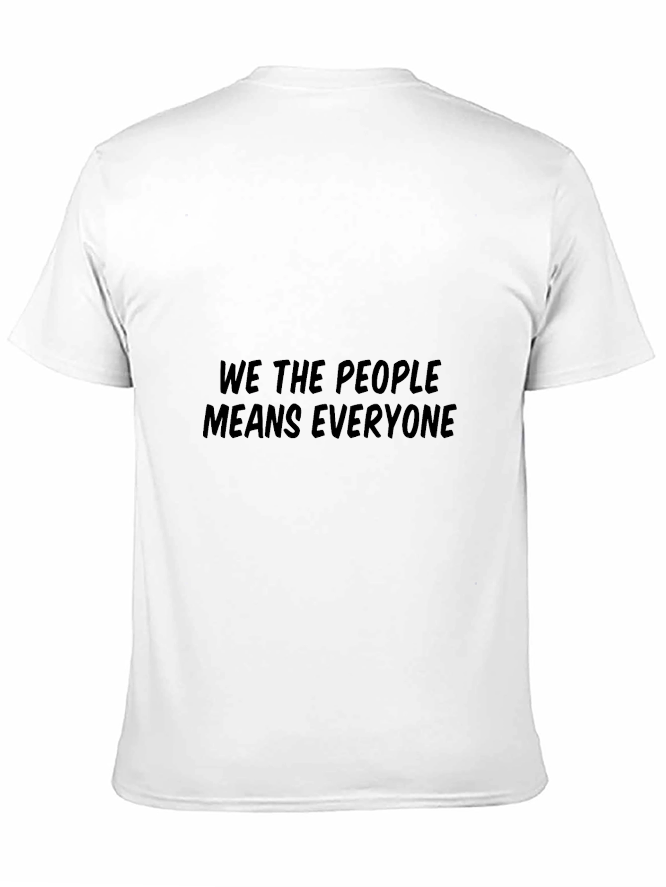 Black We The People T-Shirt: Equality For All view 11