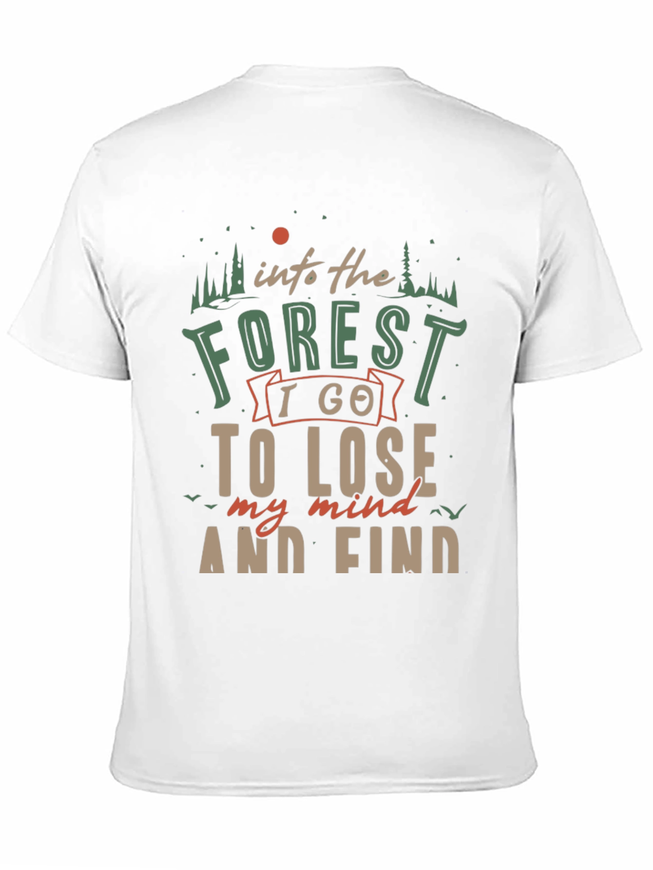 Black Into The Forest Graphic T-Shirt view 11