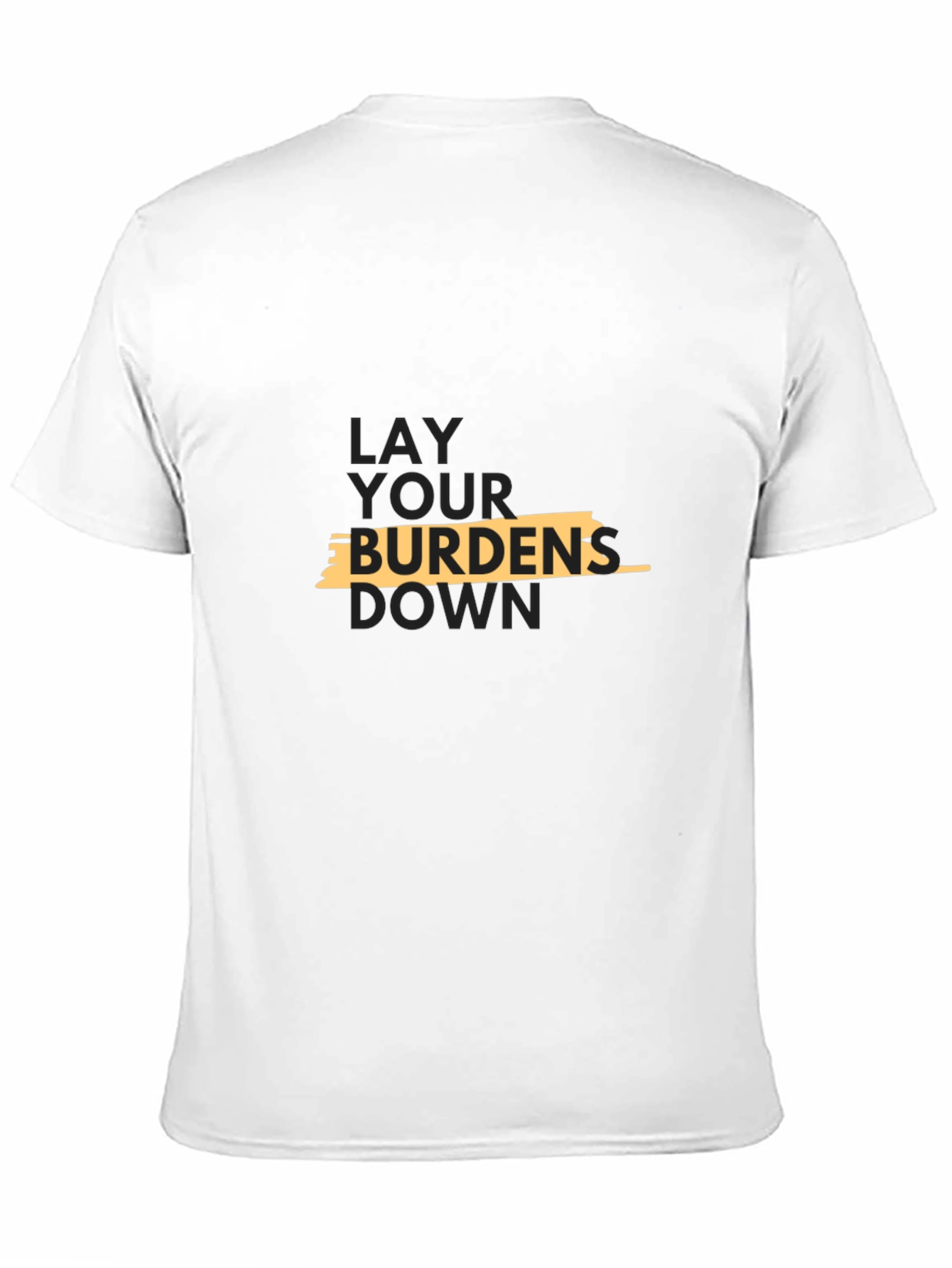 Black Lay Your Burdens Down Graphic Tee view 11