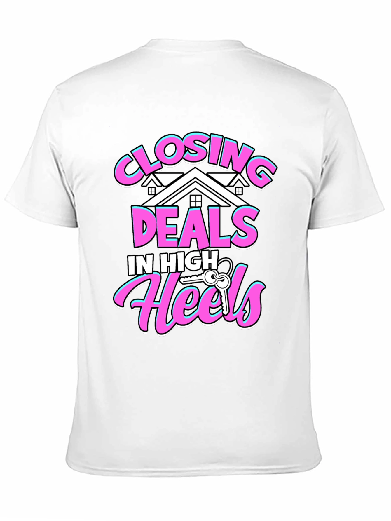 Black Closing Deals T-Shirt - High Heels Realtor Tee view 11