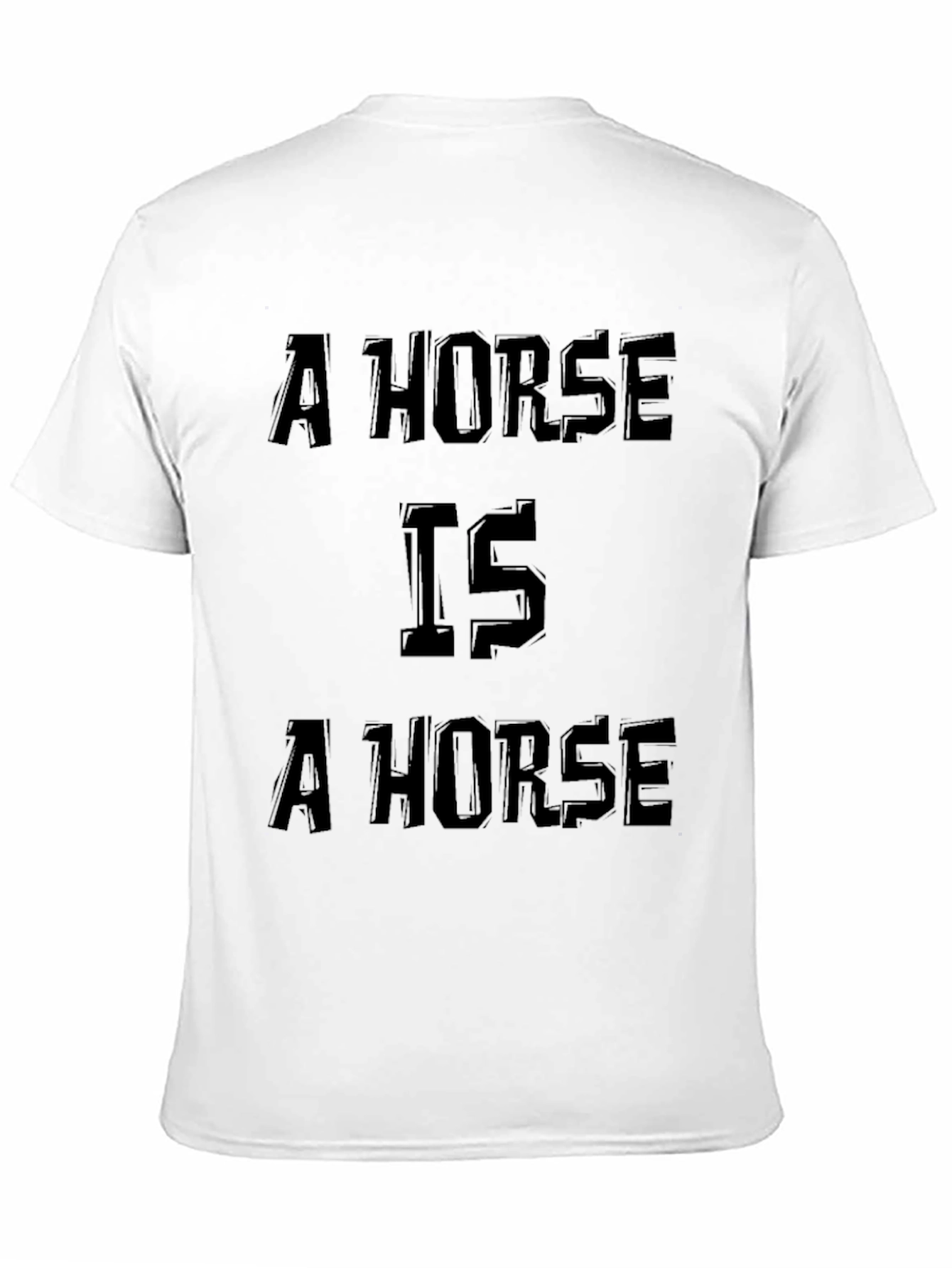 Black A Horse Is A Horse Graphic Tee - Black view 11