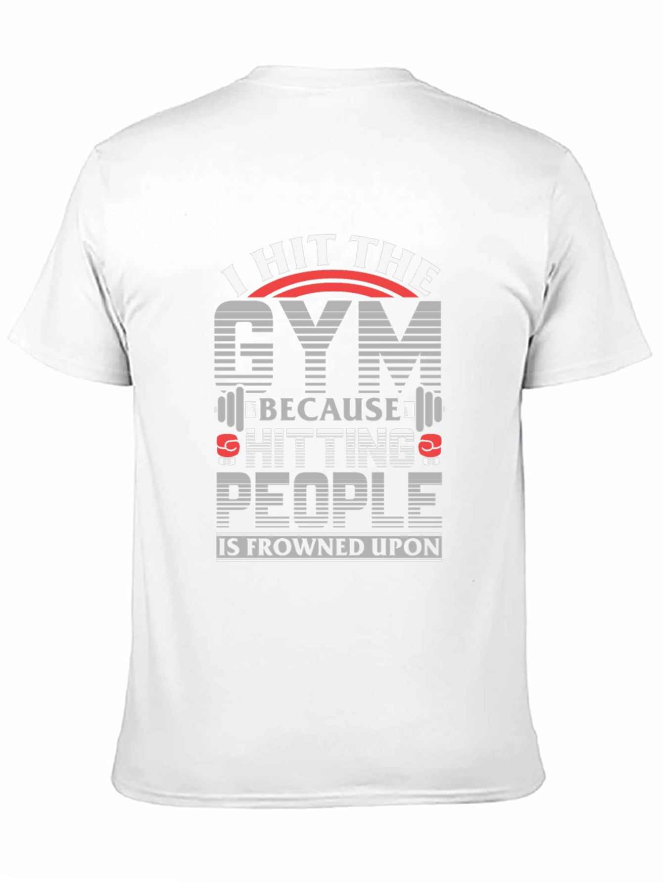 Black I Hit The Gym Funny Workout T-Shirt view 11