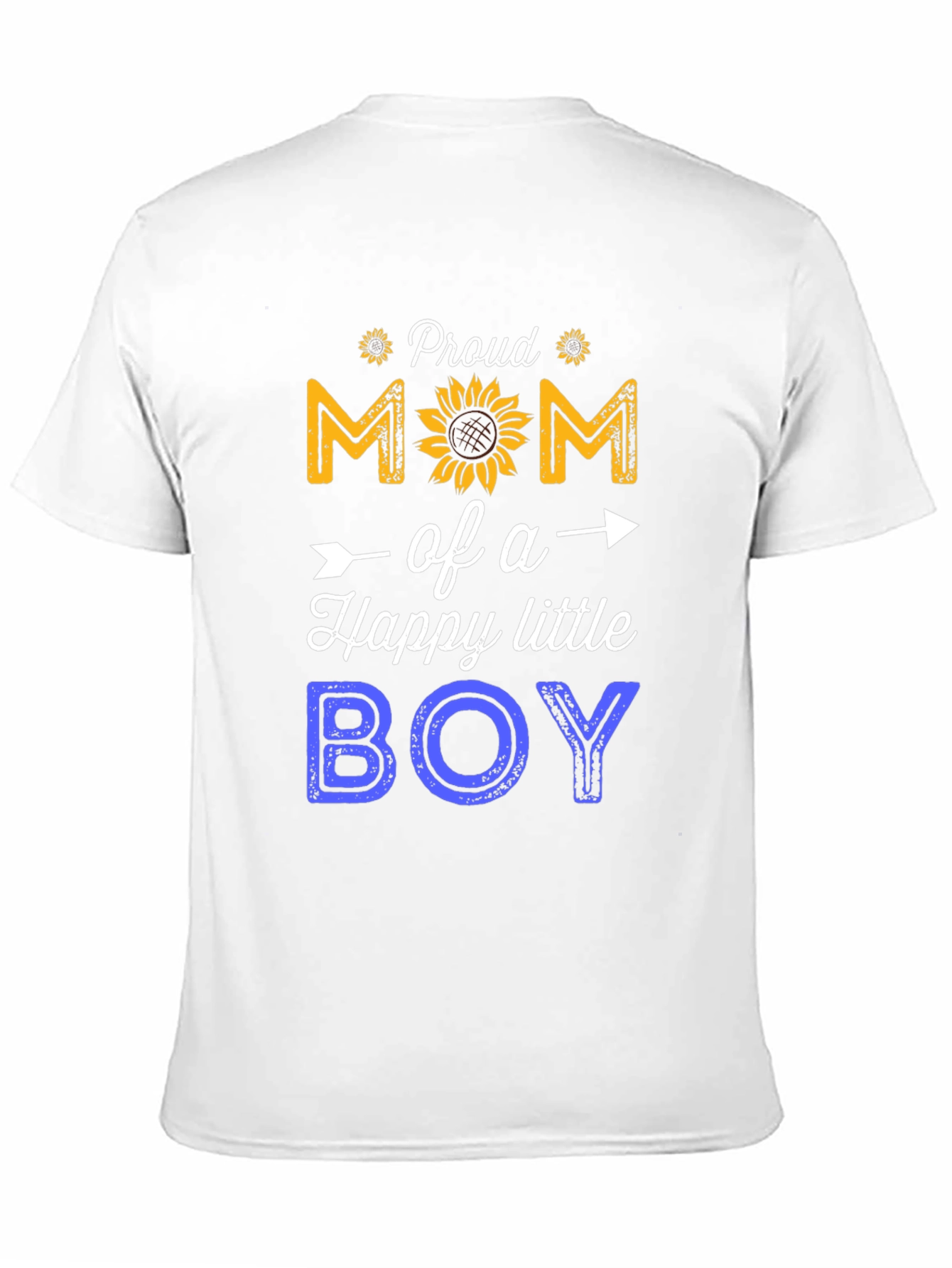 Black Proud Mom of a Happy Little Boy T-Shirt view 11