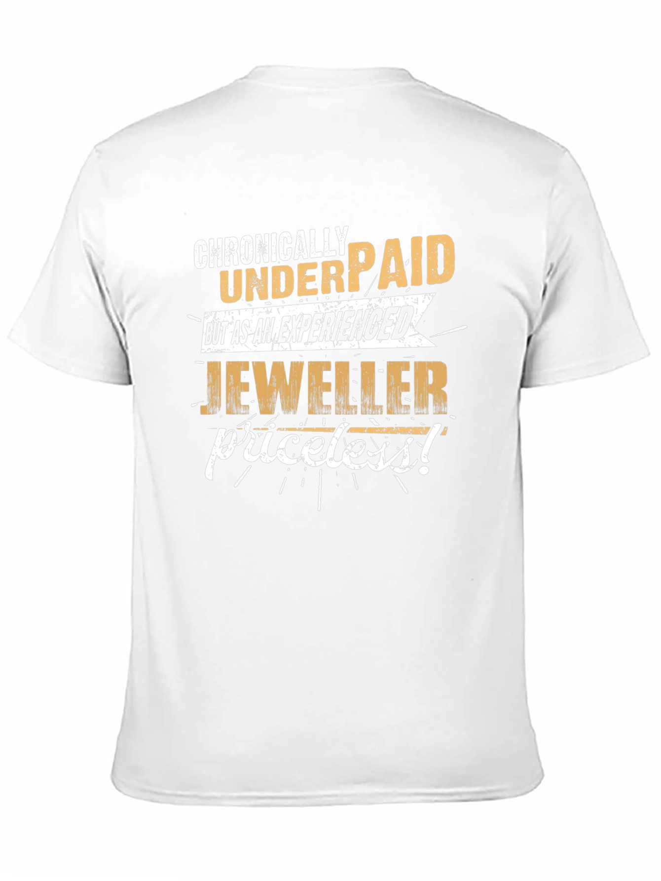 Black Chronically Underpaid Jeweller T-Shirt view 11