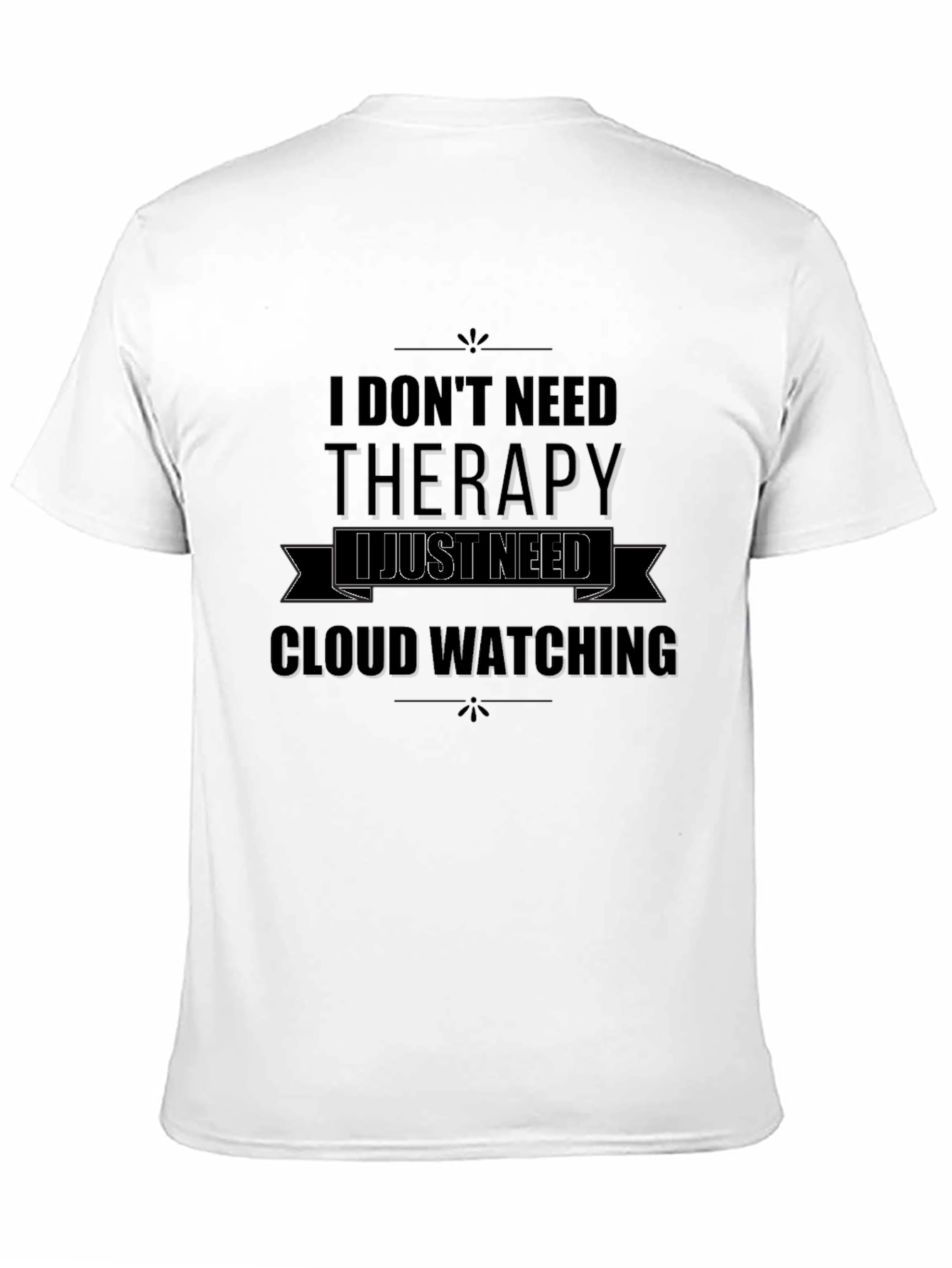 Black Cloud Watching T-Shirt - Therapy Alternative Tee view 11