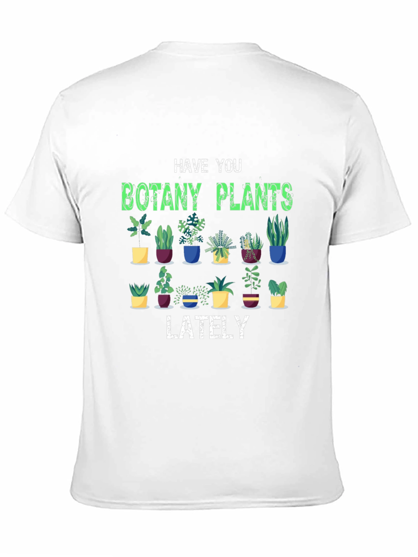 Black Botany Plants T-Shirt - Garden Lover Tee view 11