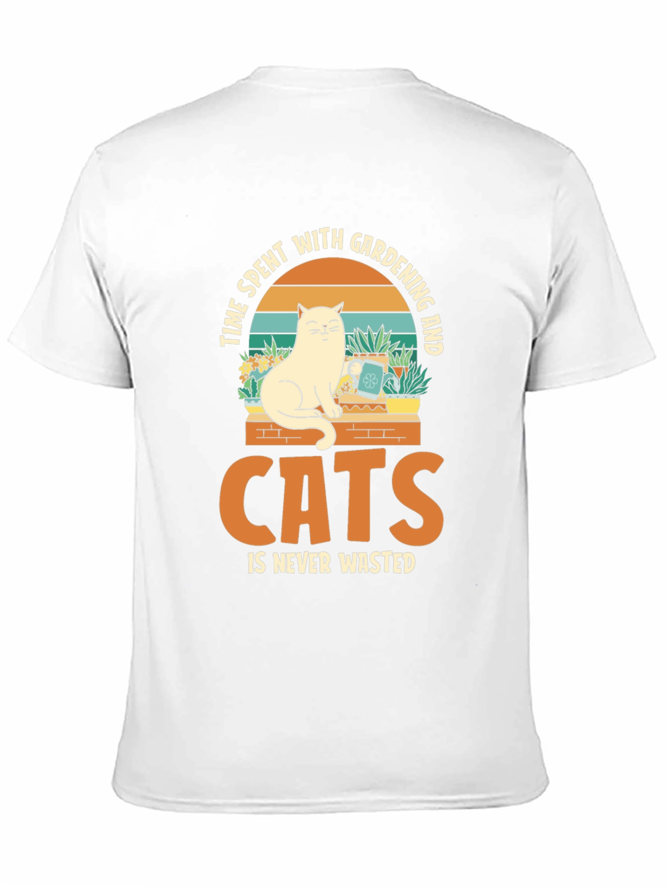 Black Cat & Gardening T-Shirt: Time Well Spent view 11