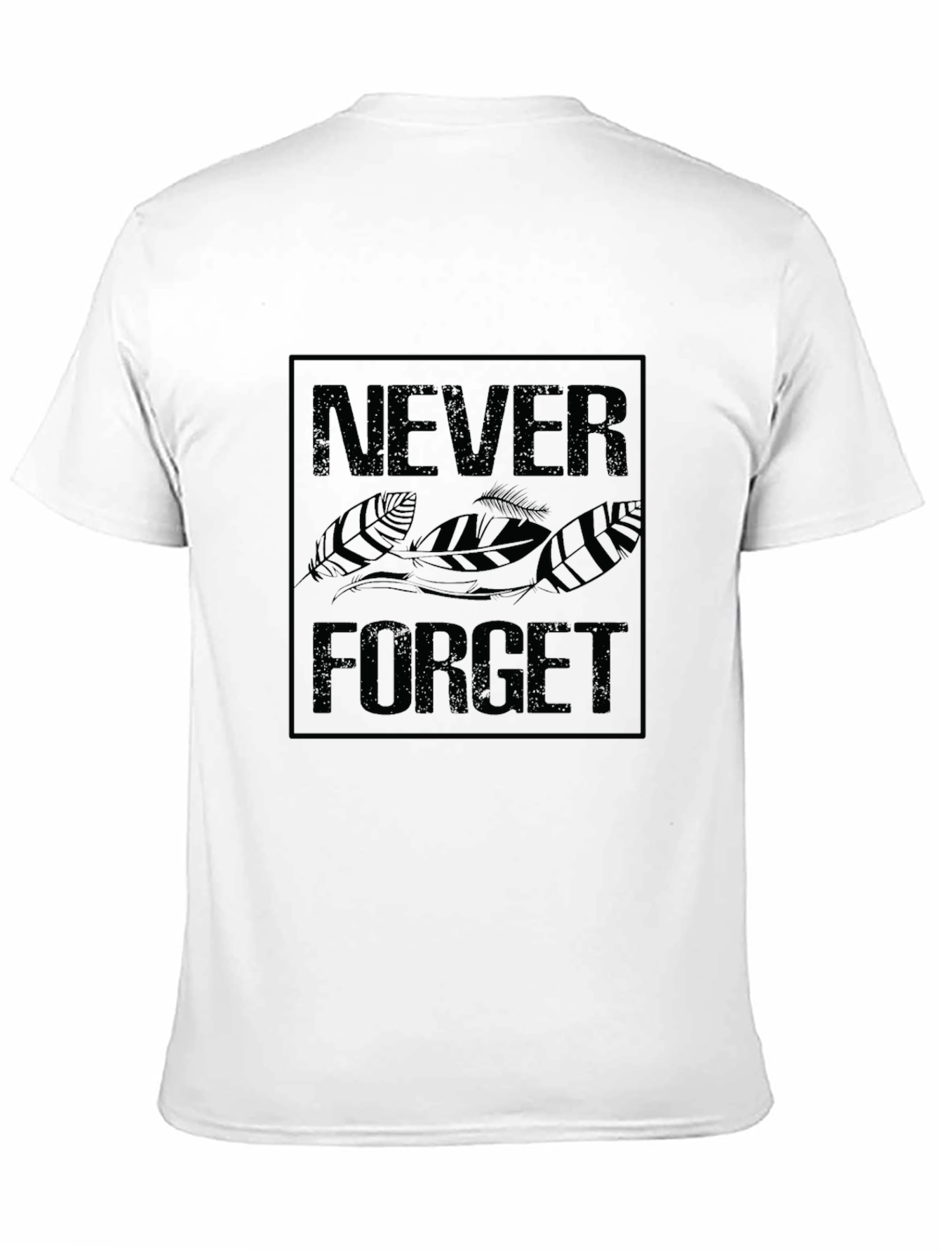 Black Never Forget Graphic Tee - Black Cotton T-Shirt view 11
