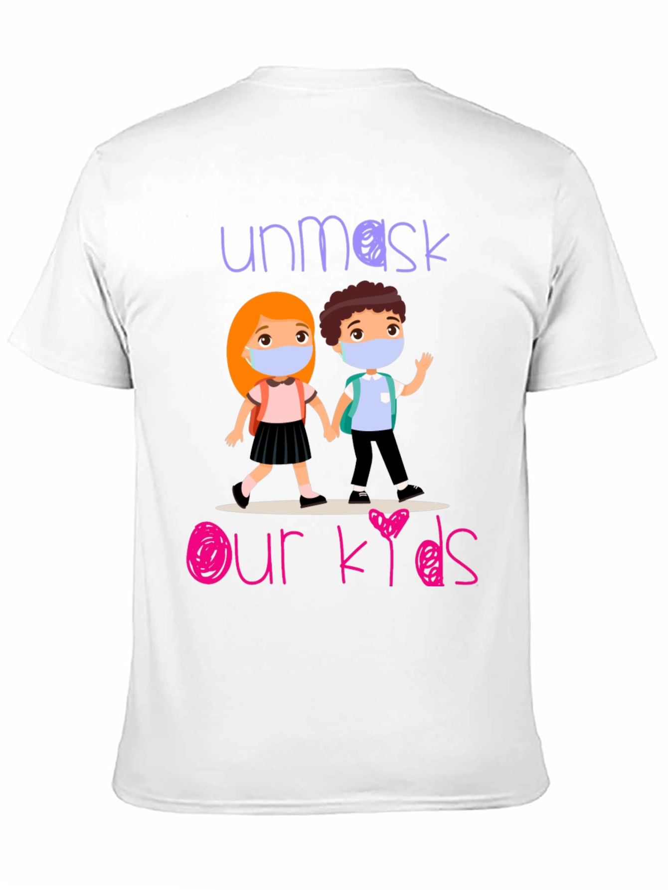 Black Unmask Our Kids Graphic T-Shirt view 11