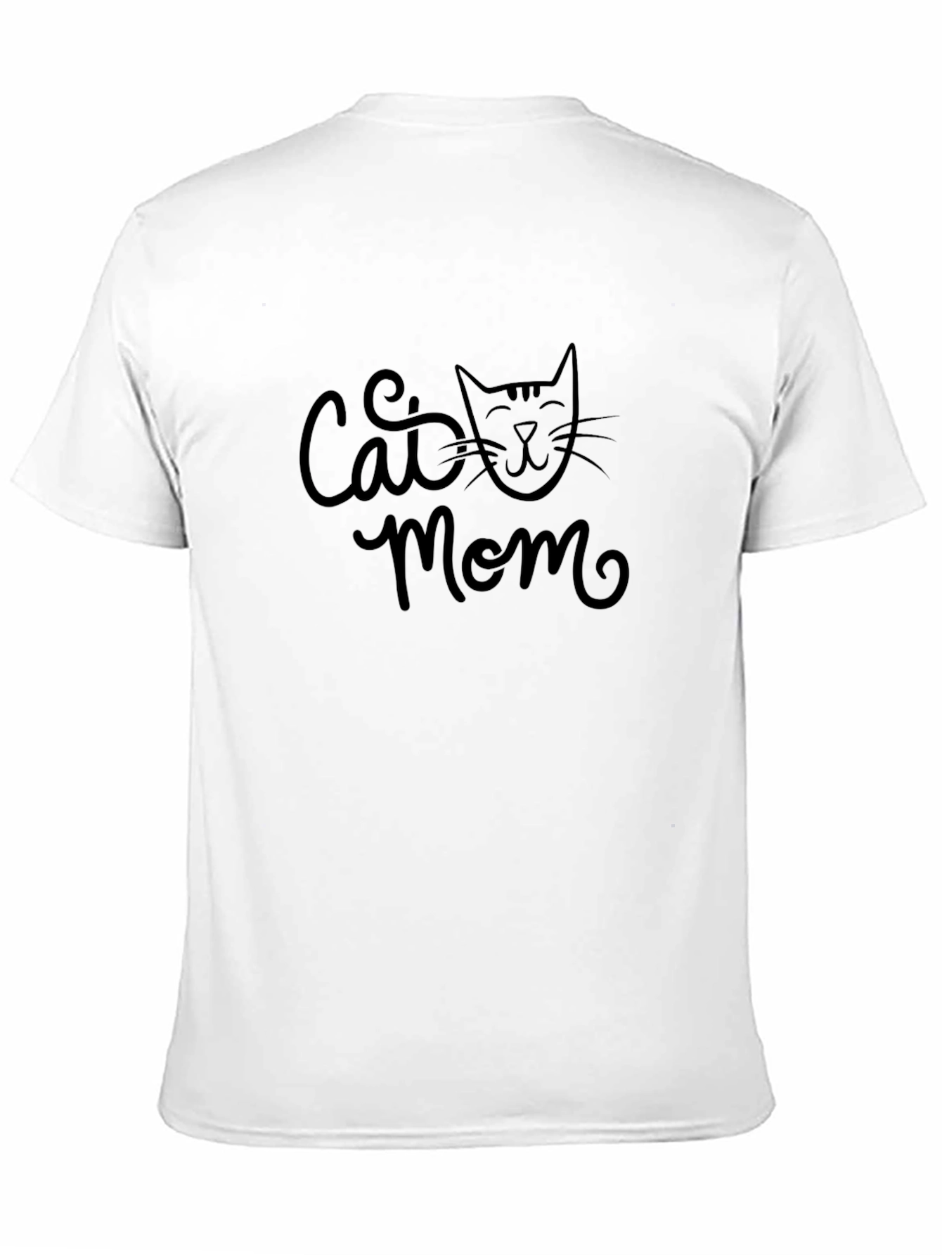 Black Cat Mom Graphic Tee - Black Unisex T-Shirt view 11