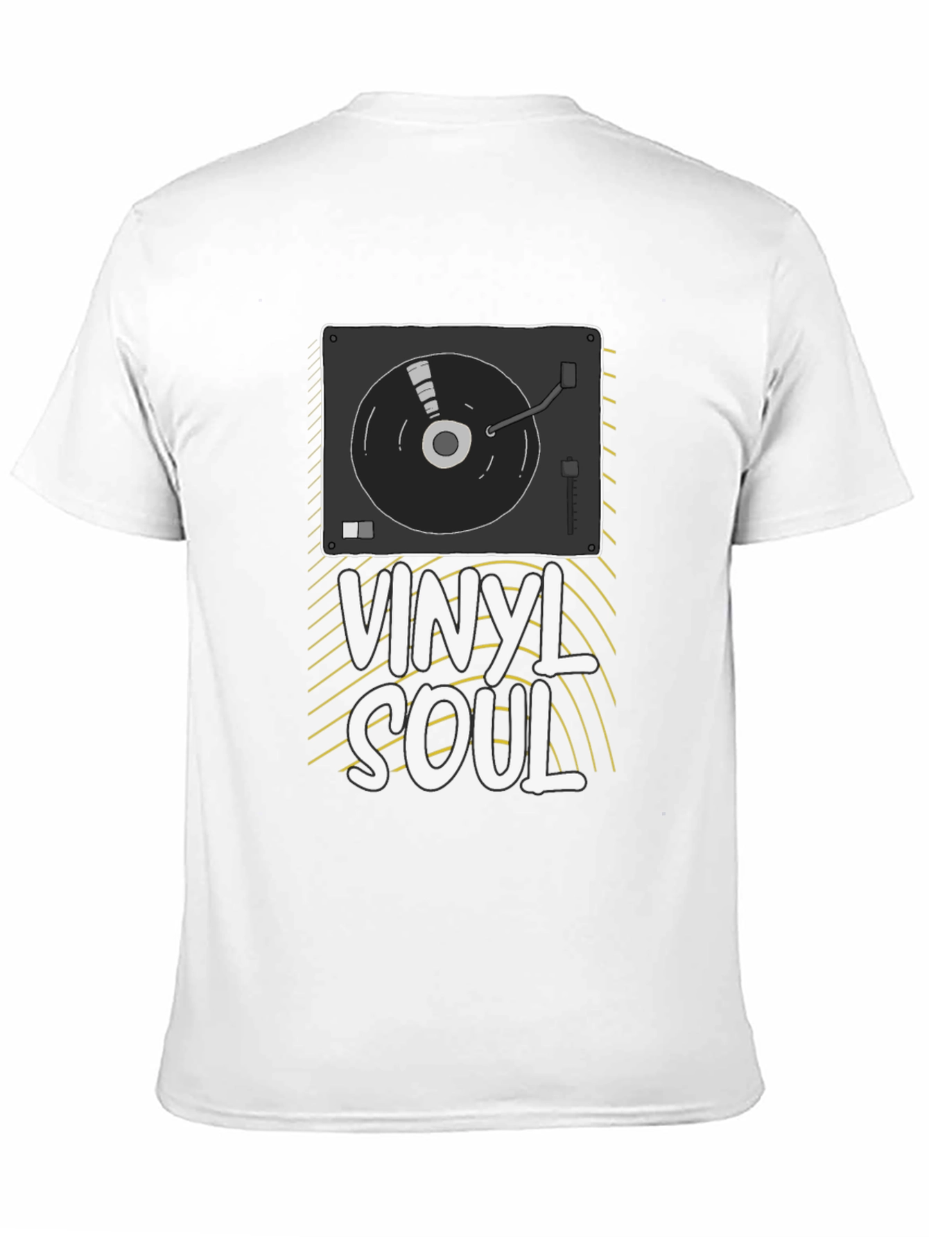 Black Vinyl Soul Graphic Tee - Music Lover T-Shirt view 11