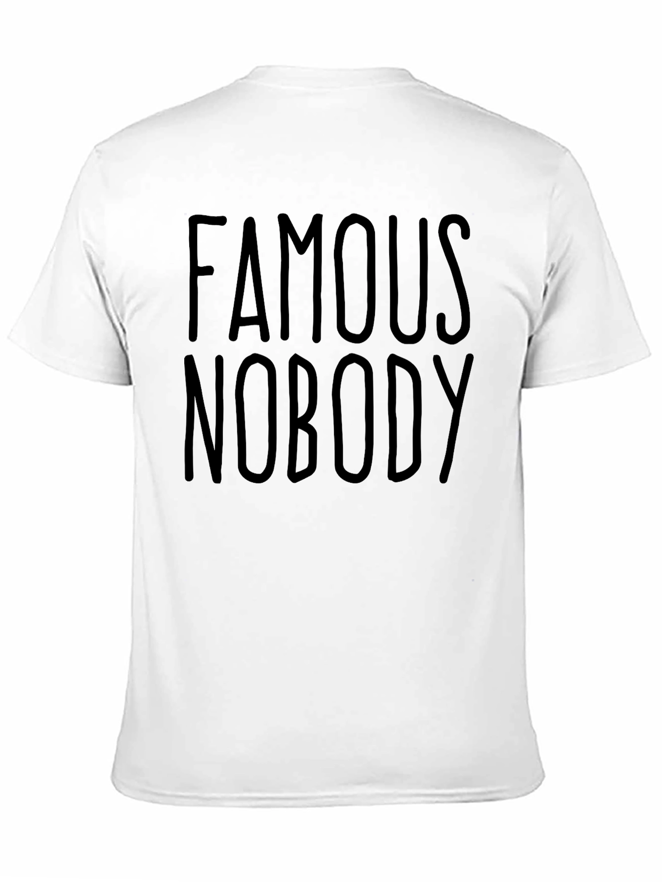 Black Famous Nobody Black Graphic Tee view 11