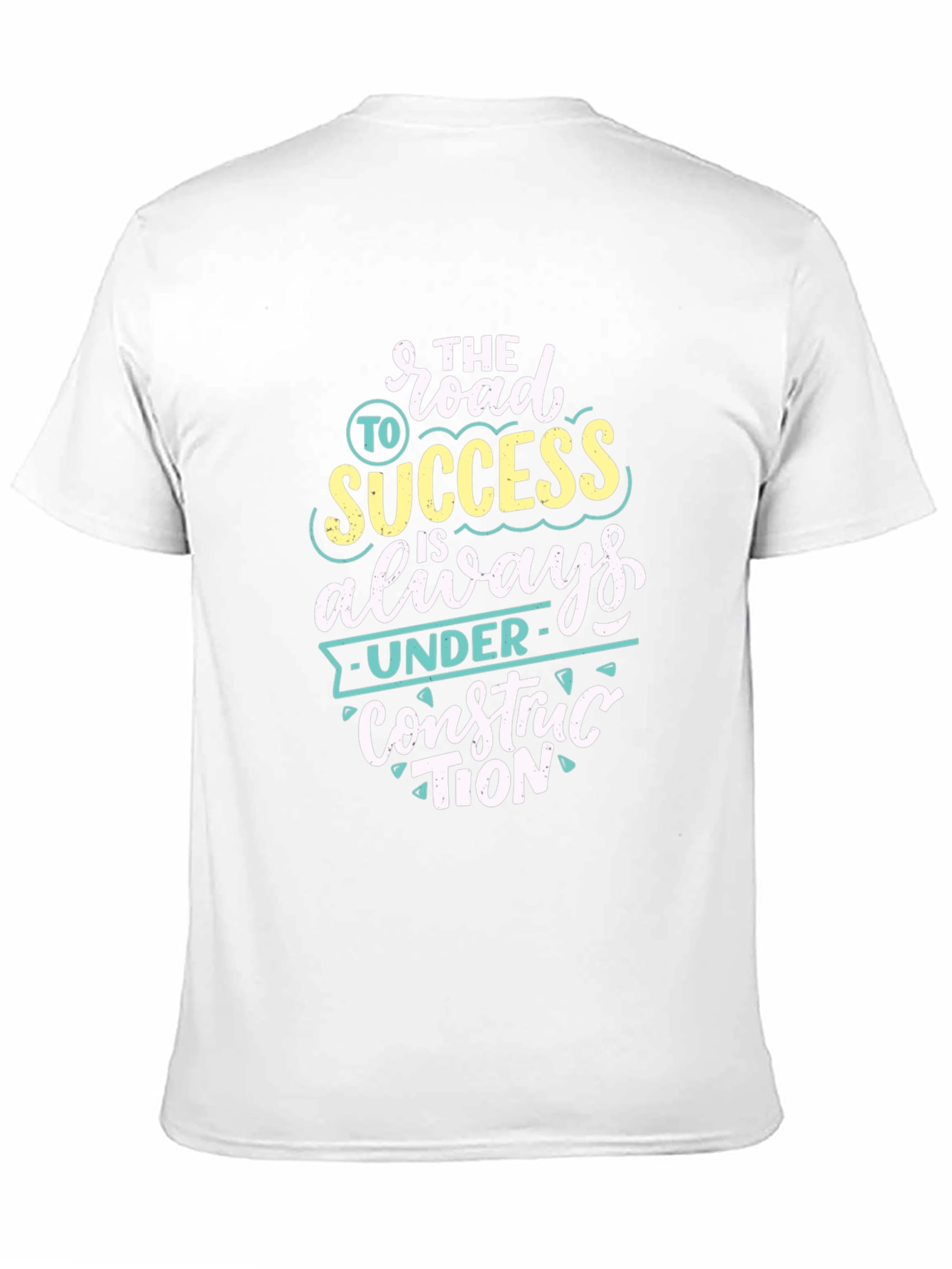 Black Road to Success Graphic Tee - Motivational T-Shirt view 11