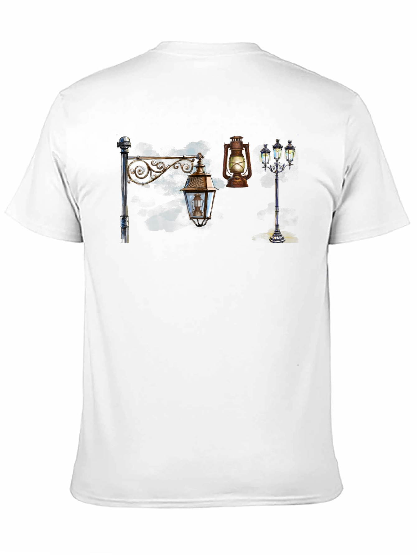 Black Vintage Lantern T-Shirt - Black view 11