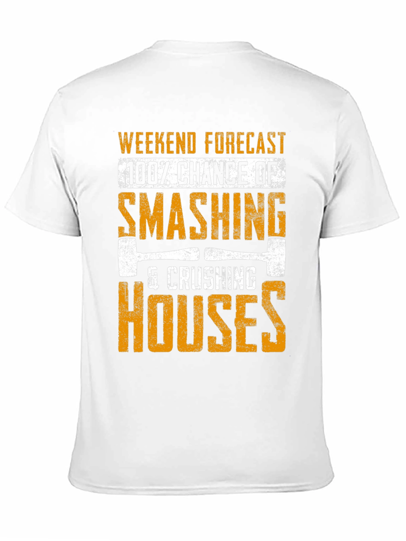 Black Weekend Smashing Houses T-Shirt view 11