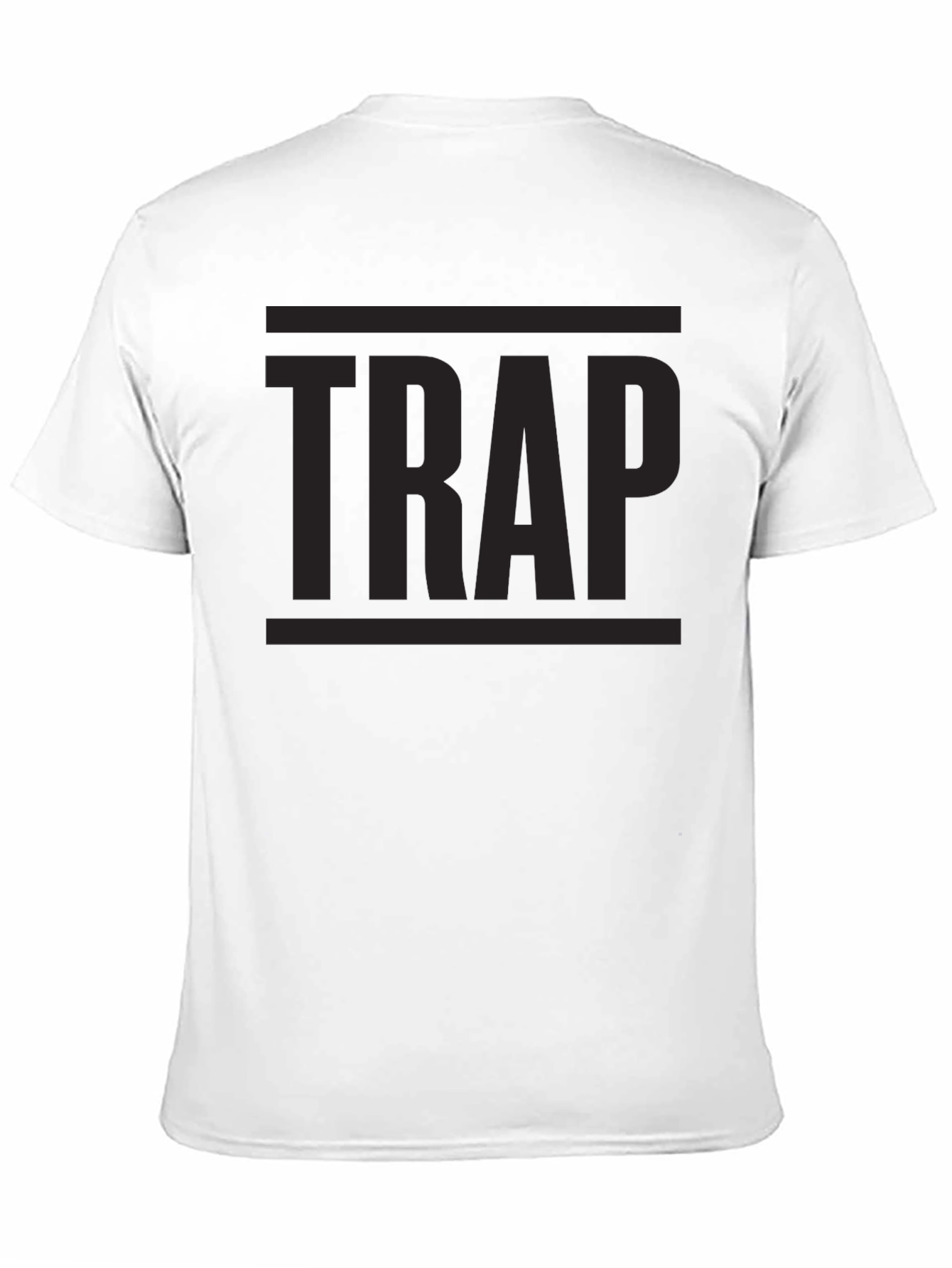 Black TRAP Graphic Tee - Urban Style Black T-Shirt view 11
