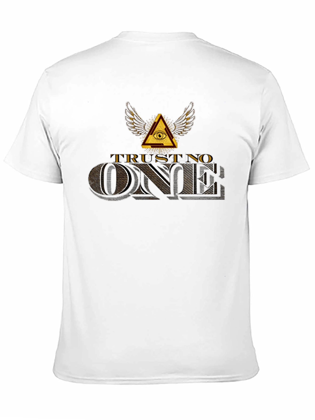 Black Trust No One Graphic T-Shirt view 11