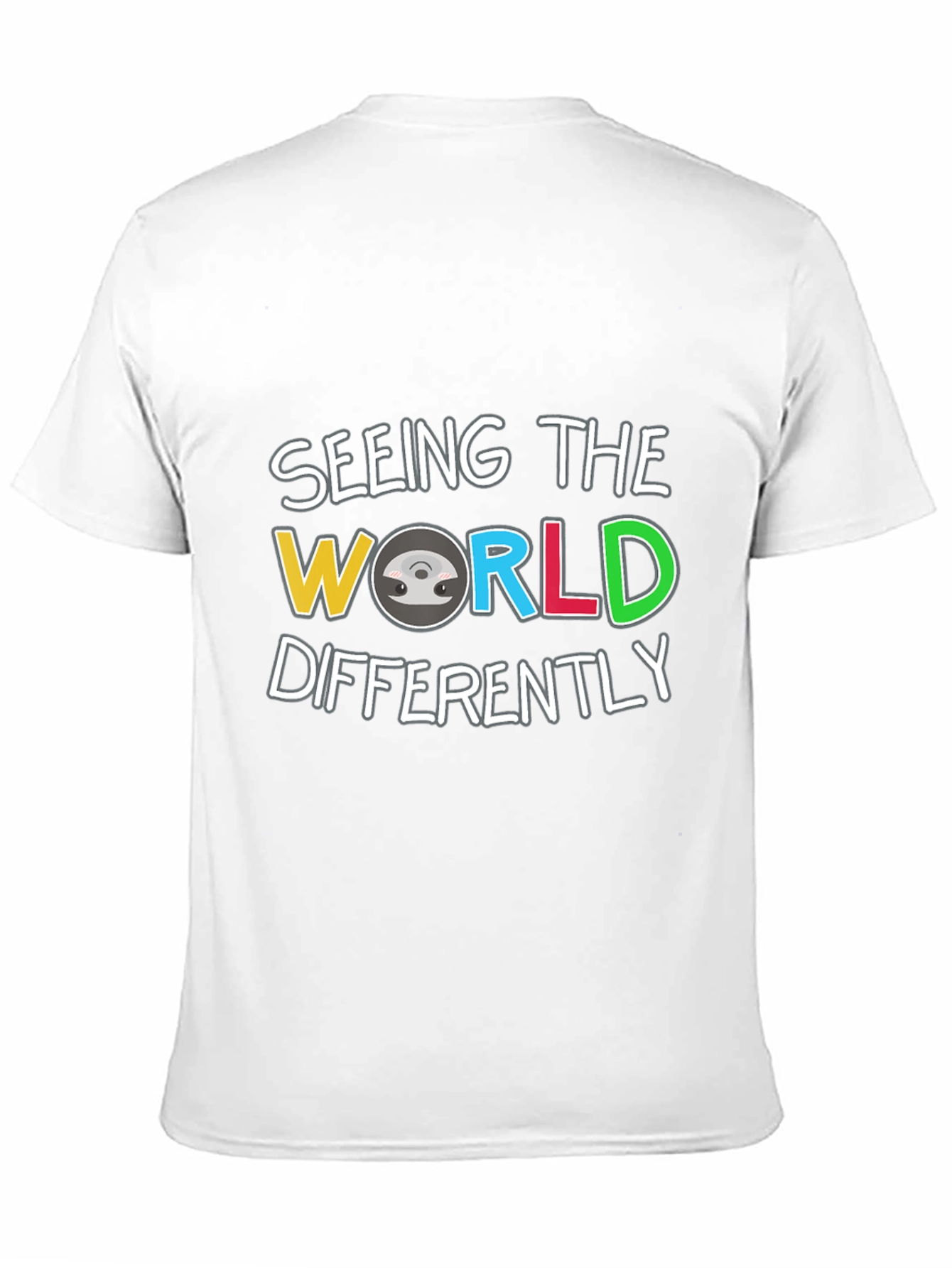 Black Seeing The World Differently T-Shirt view 11