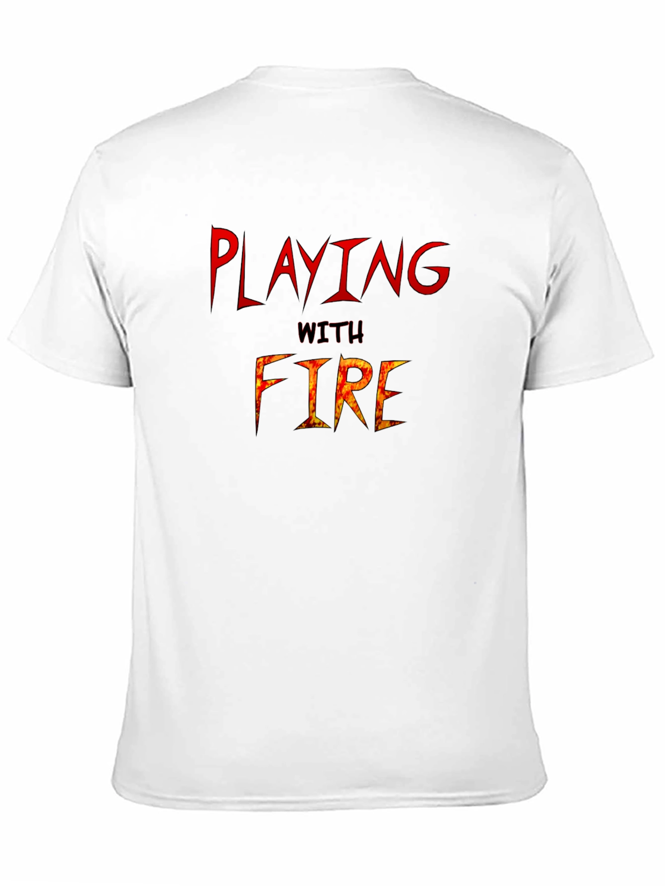 Black Playing With Fire Graphic T-Shirt view 11