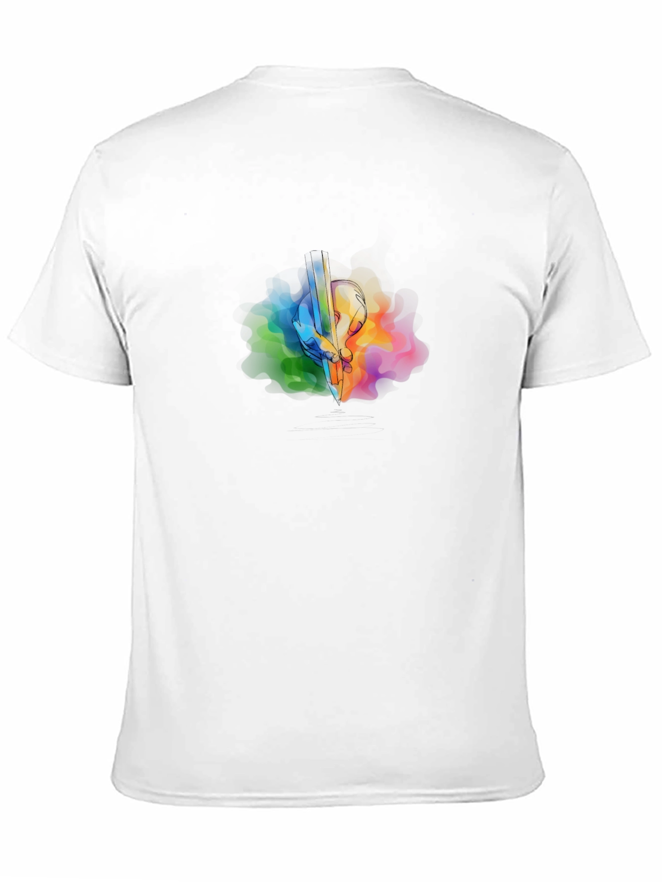 Colorful Guitar Graphic Tee - Men's Black T-Shirt - 11