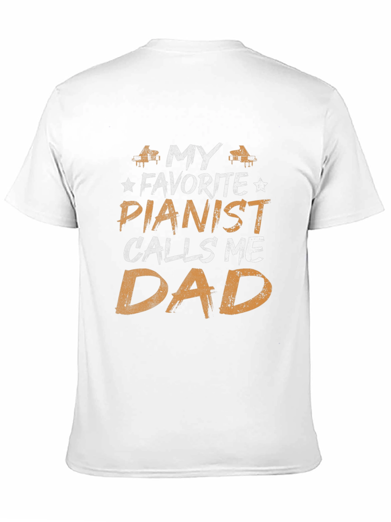 Black My Favorite Pianist Calls Me Dad T-Shirt view 11