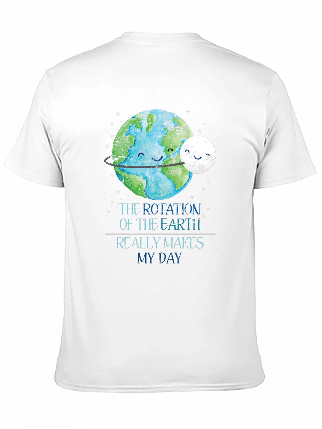 Black Earth Rotation Makes My Day Graphic Tee view 11