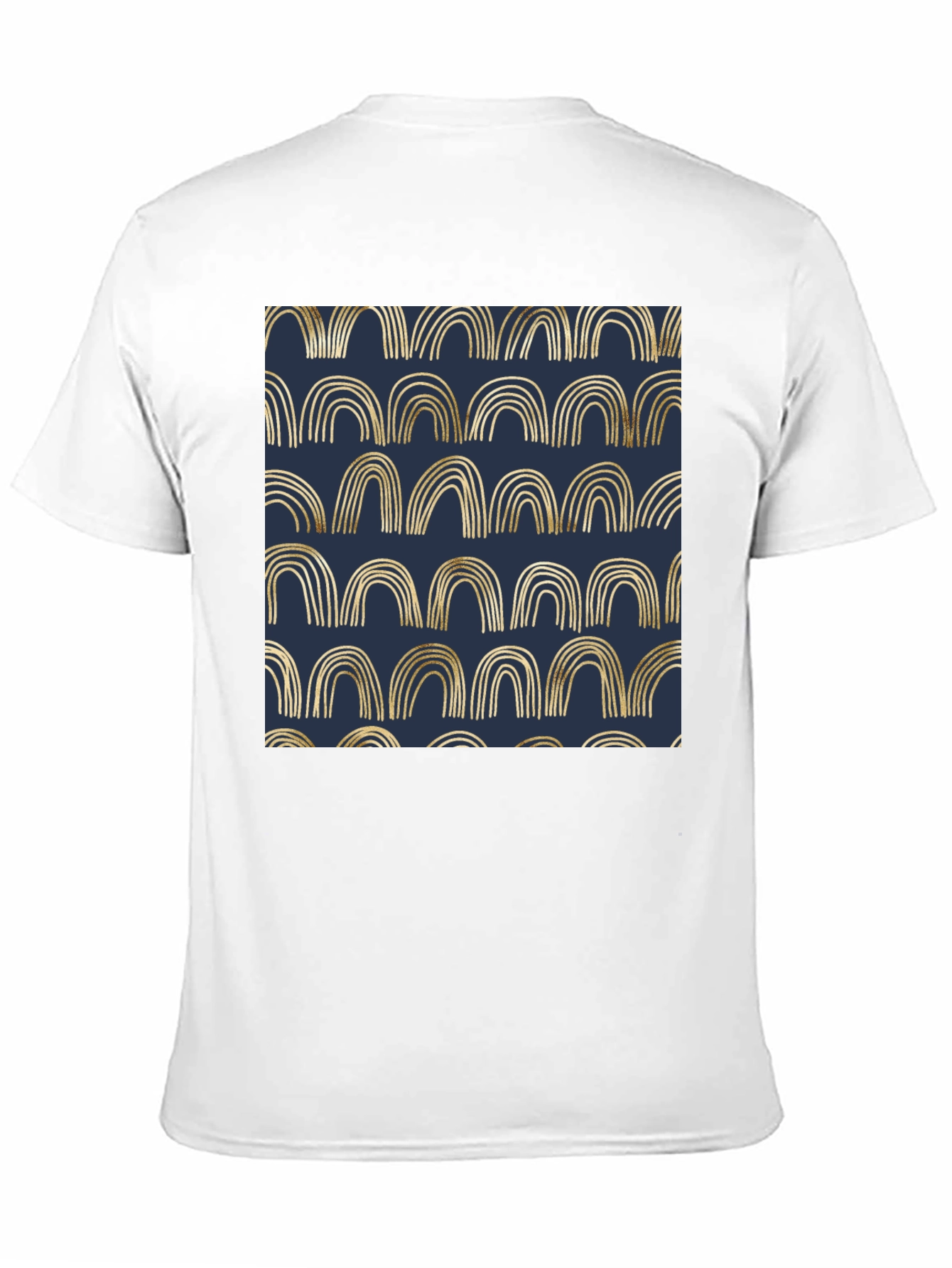 Black Gold Arches Graphic Black T-Shirt view 11