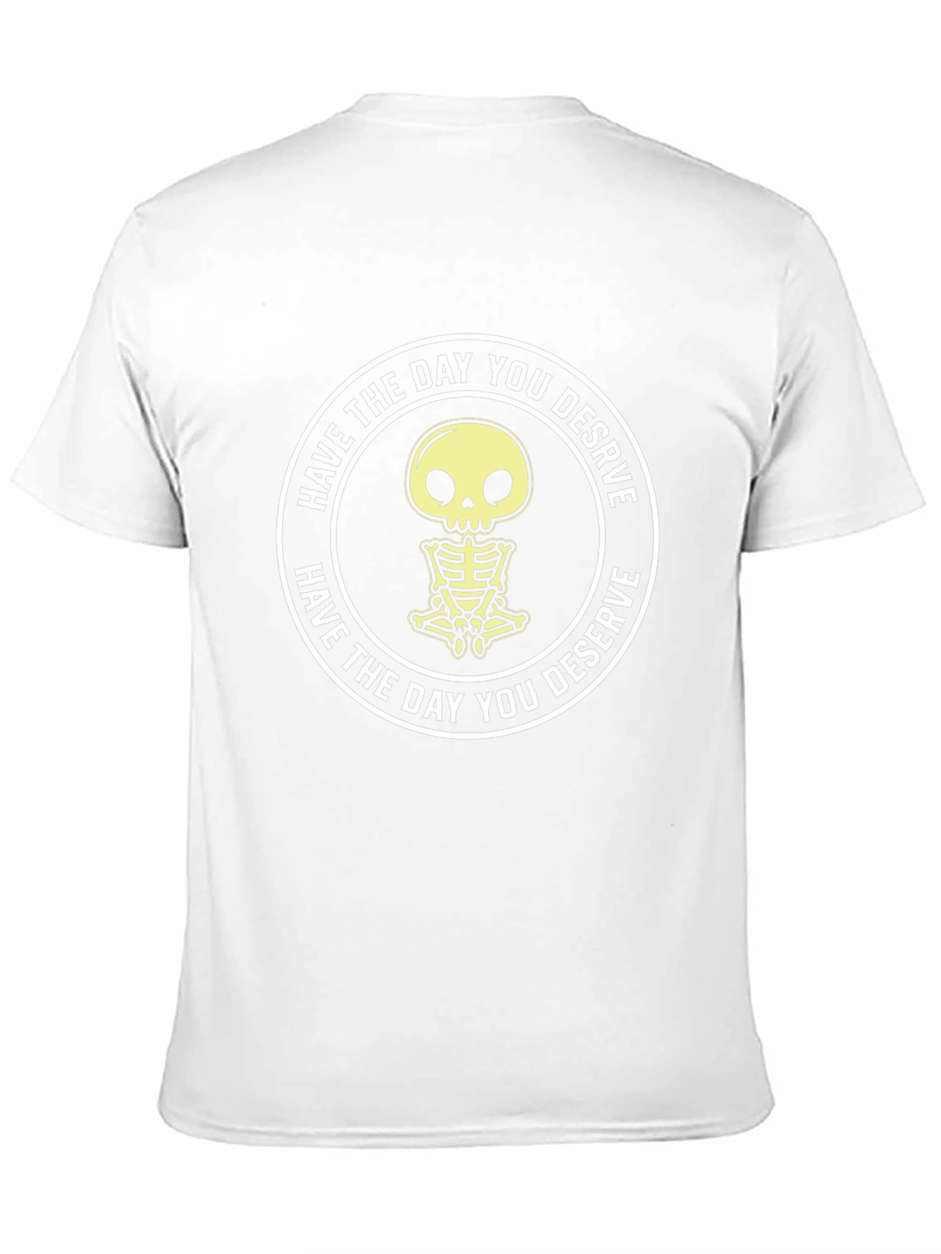 Black Have the Day You Deserve Skeleton Graphic T-Shirt view 11