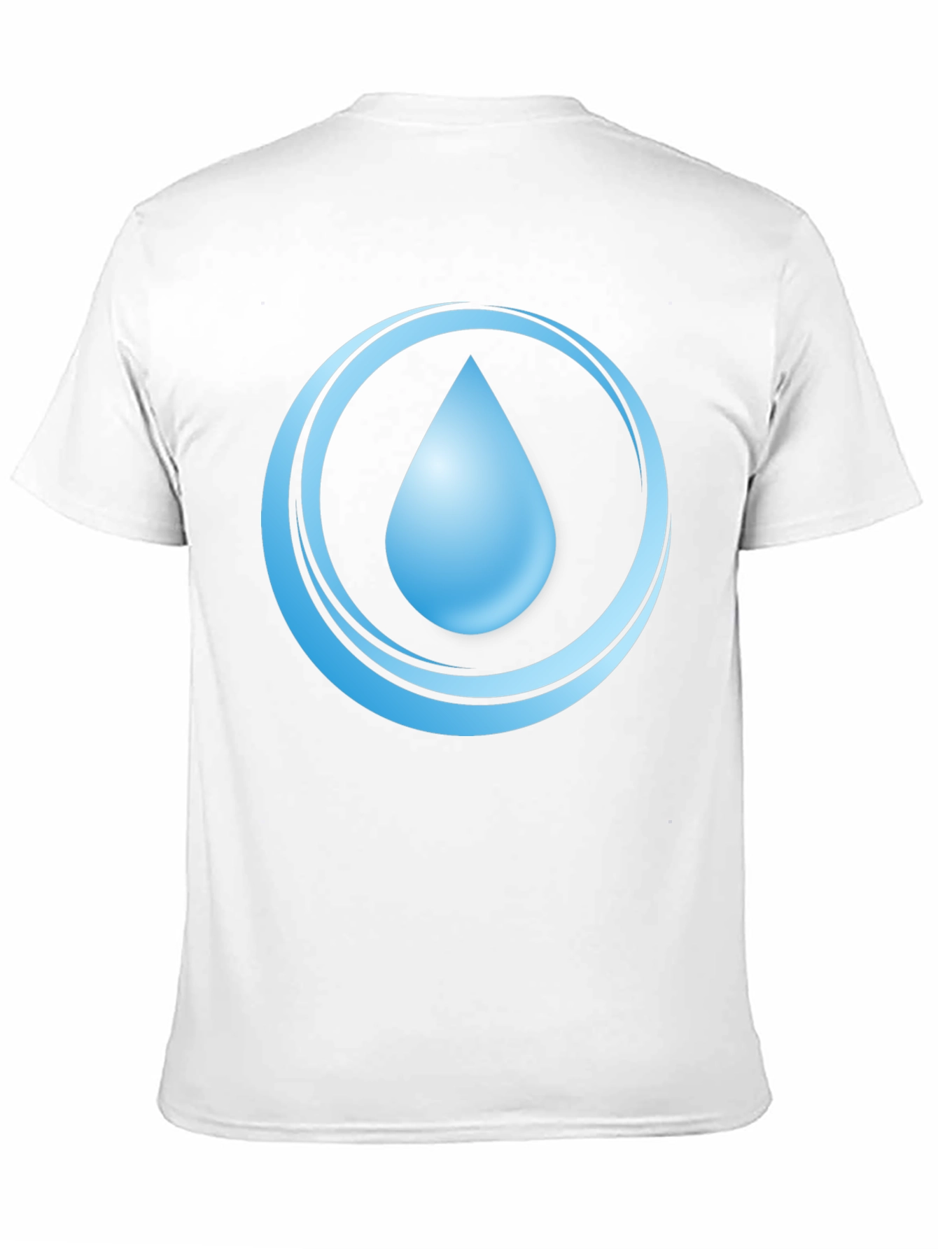 Black Water Drop Graphic T-Shirt - Men's Black Tee view 11