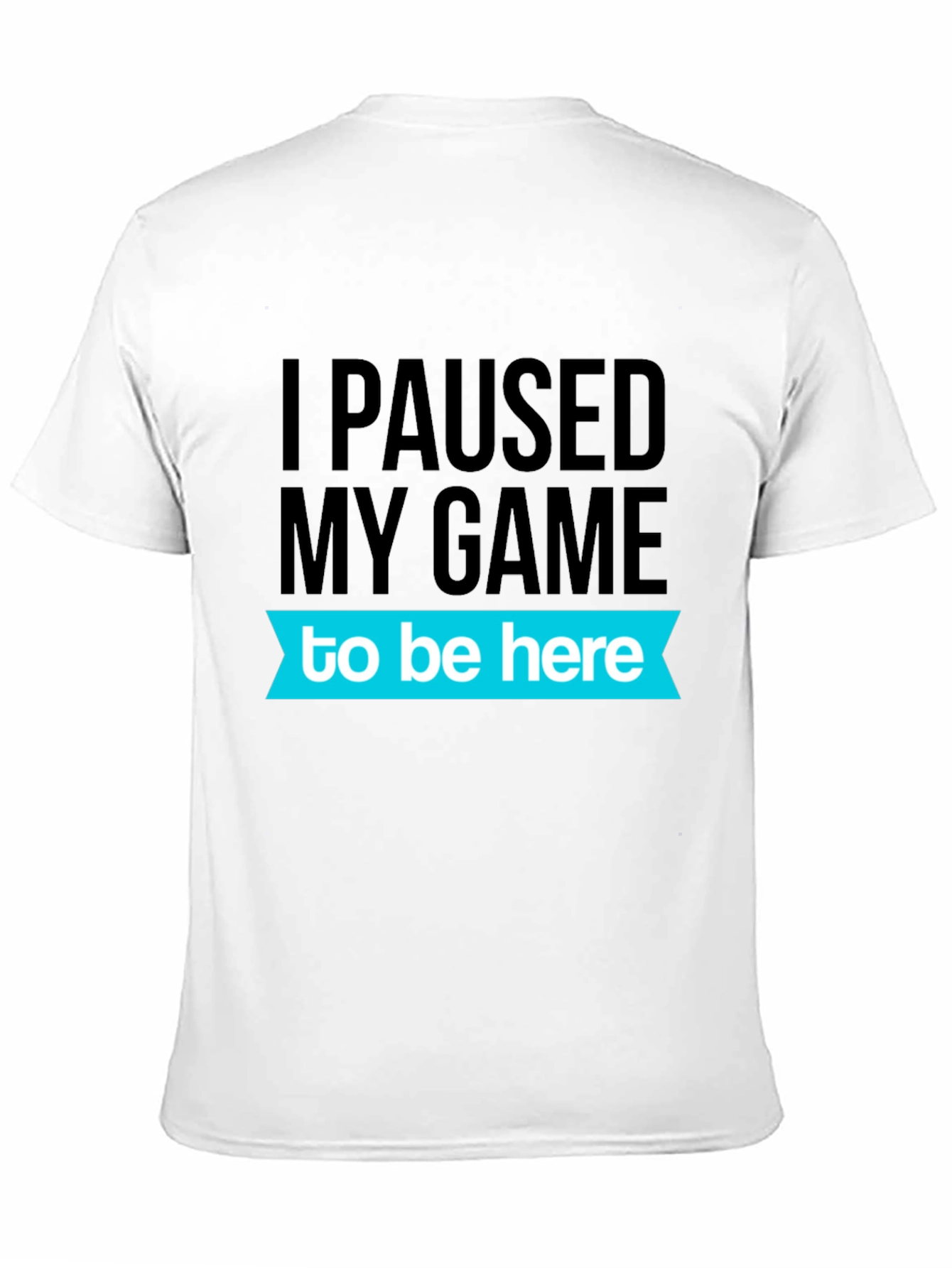 Black Gamer Humor T-Shirt - I Paused My Game view 11