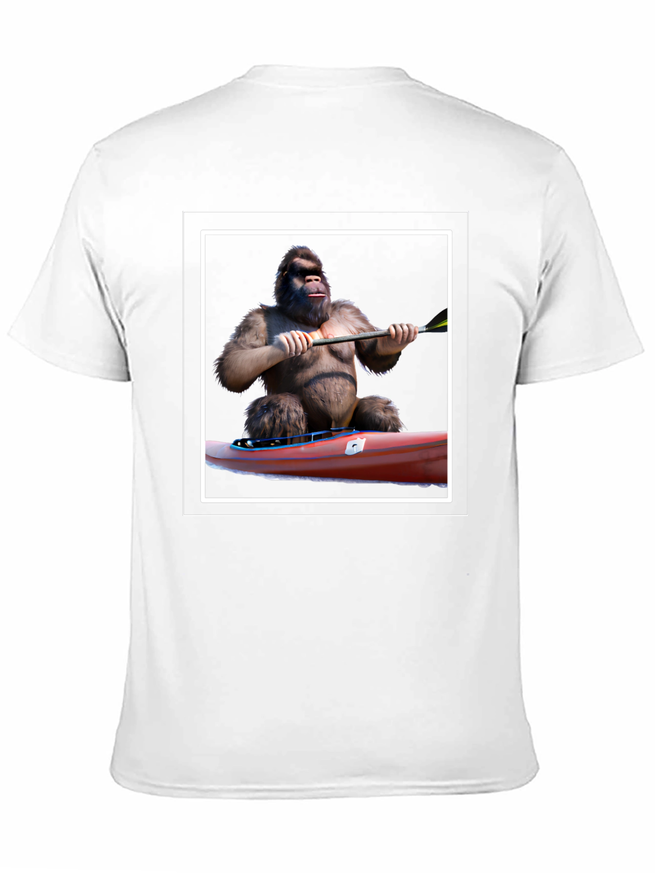 Black Gorilla Kayaking Graphic Tee - Black T-Shirt view 11