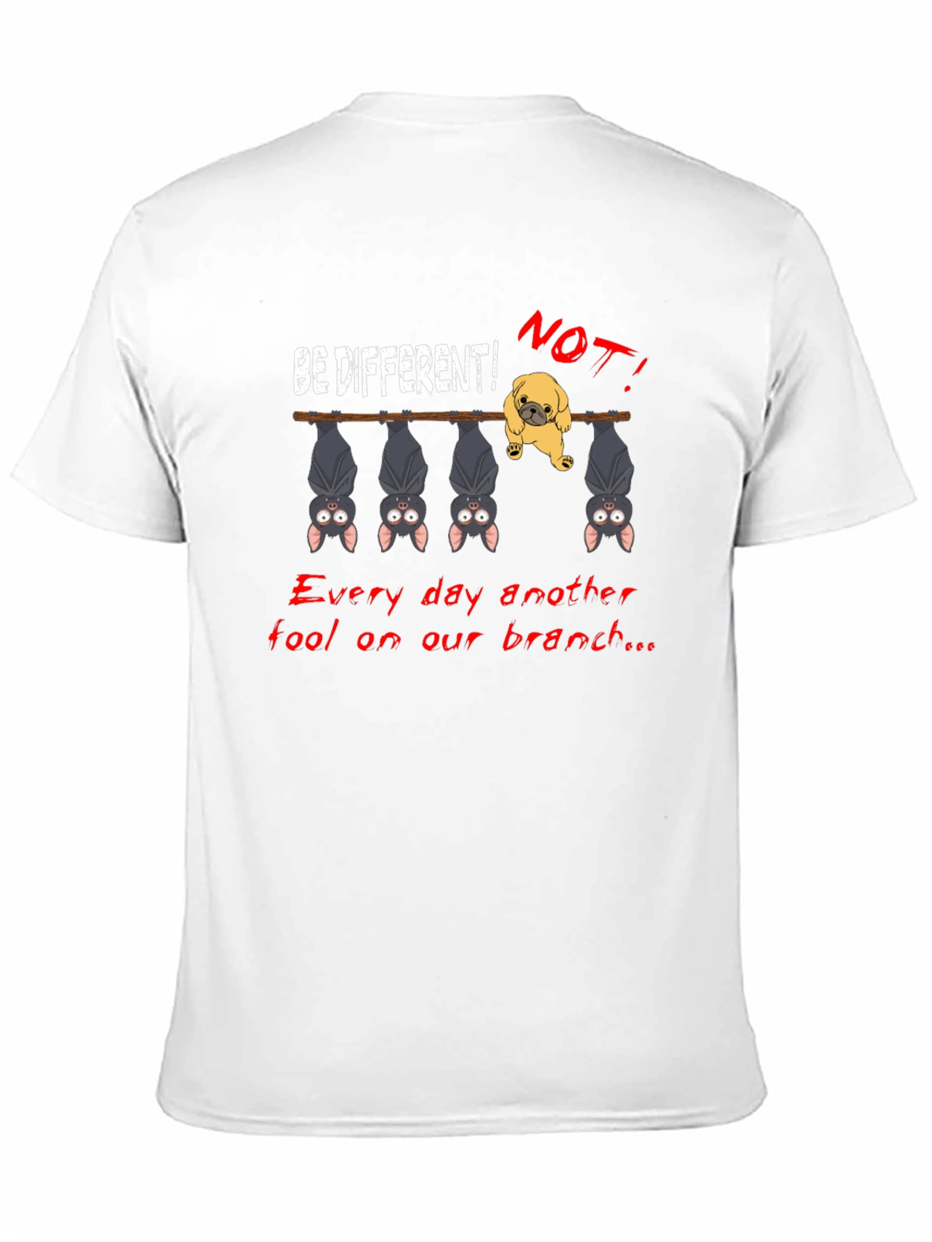 Black Be Different Graphic T-Shirt view 11