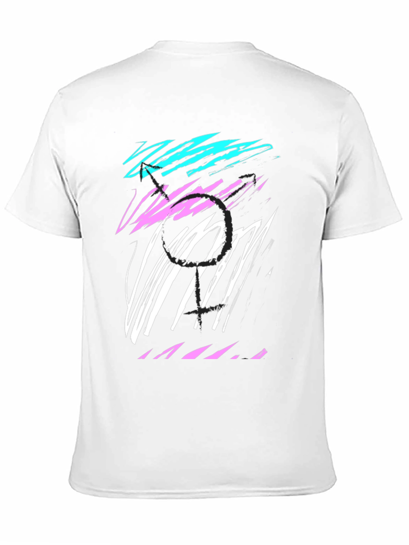 Black Abstract Graphic Tee - Stylish Casual Wear view 11