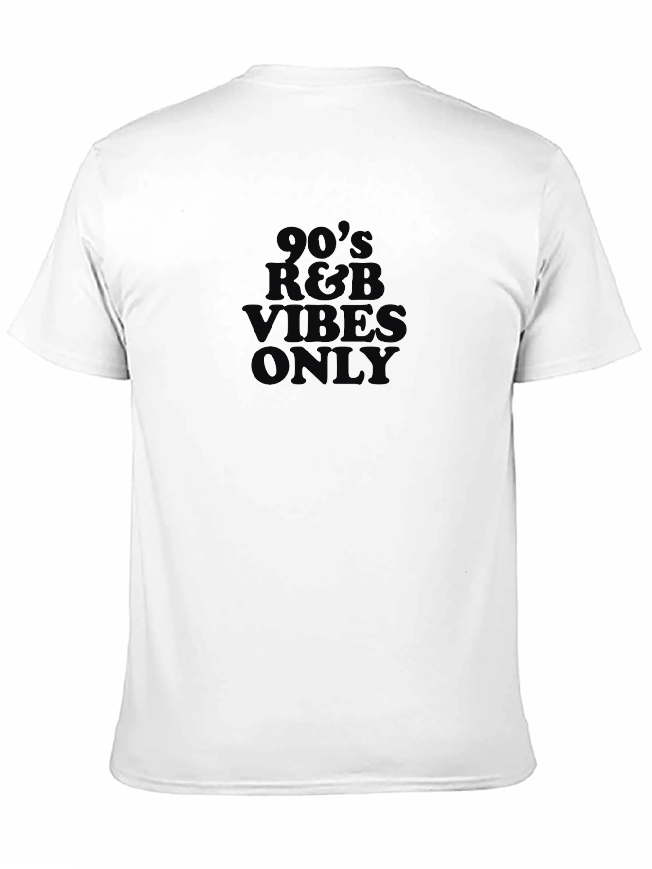 Black 90's R&B Vibes Only Black Tee view 11