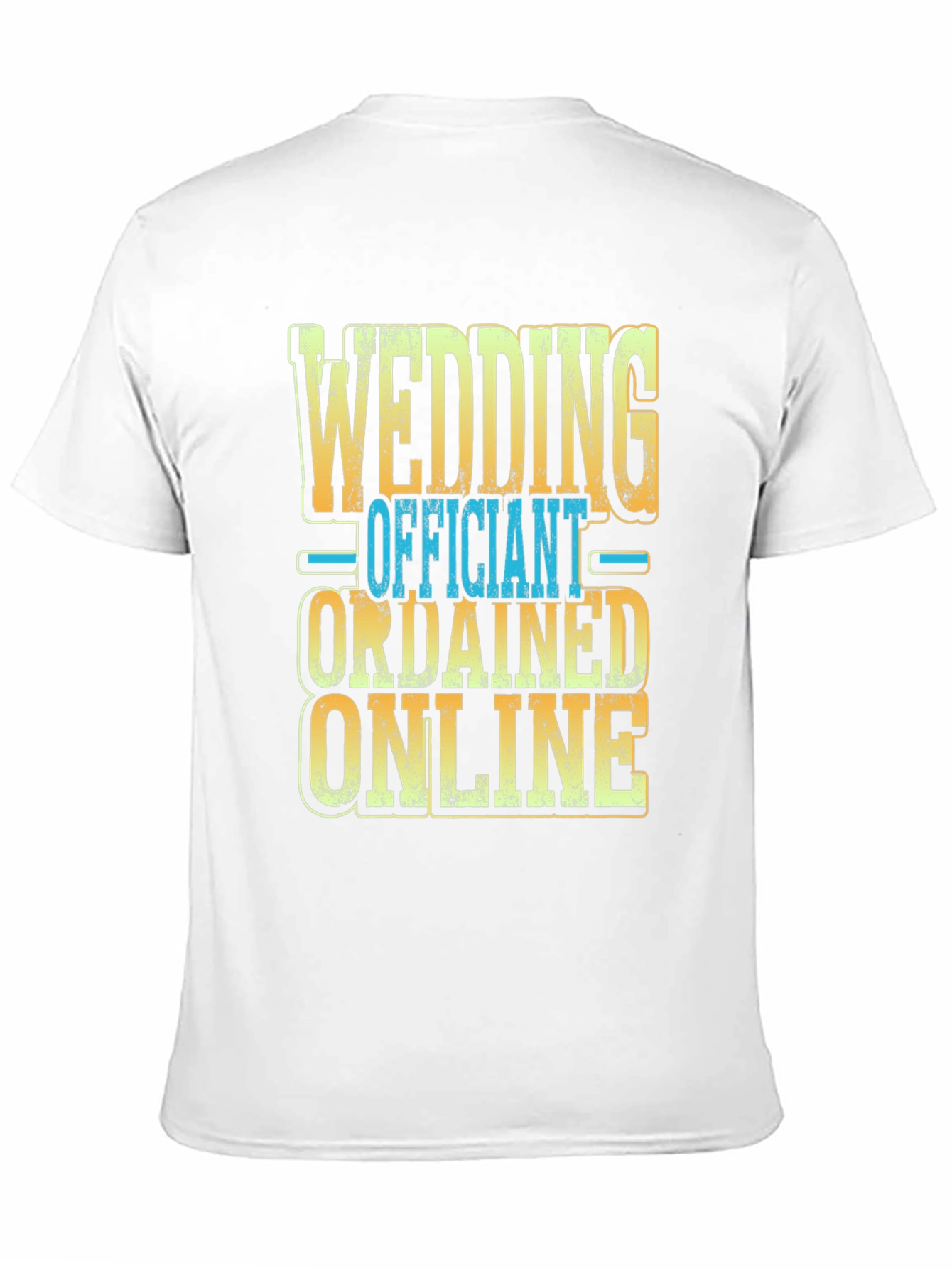 Black Wedding Officiant Ordained Online T-Shirt view 11