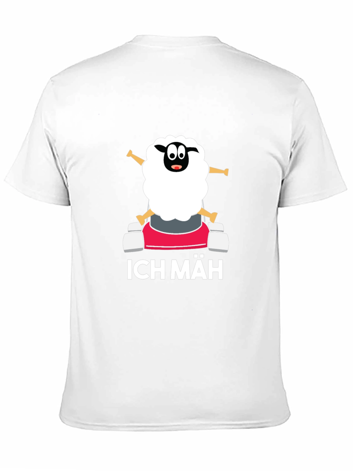 Black Ich Mäh Sheep T-Shirt - Funny Lawn Mowing Tee view 11