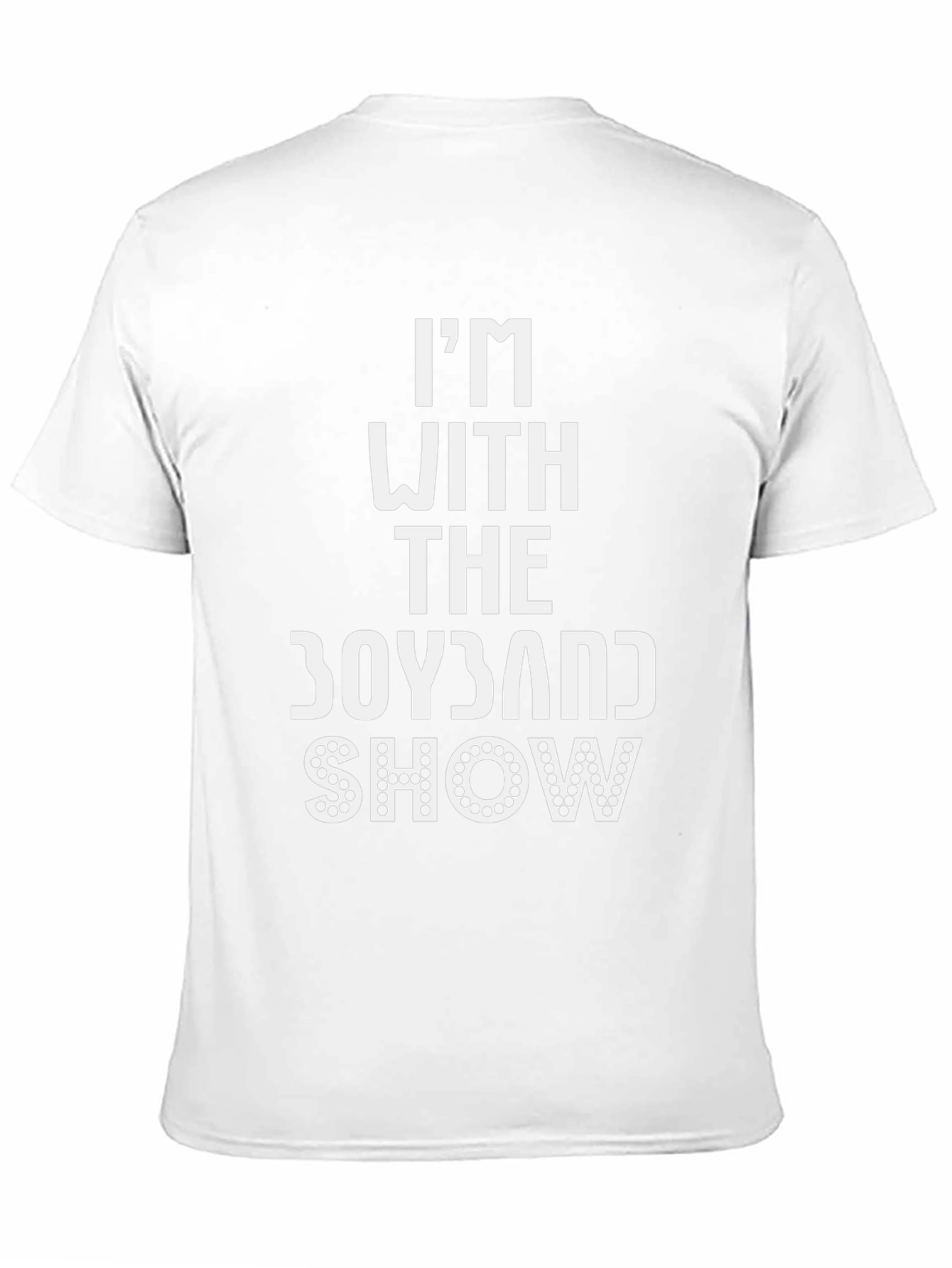 Black I'm With the Boyband Show Black T-Shirt view 11