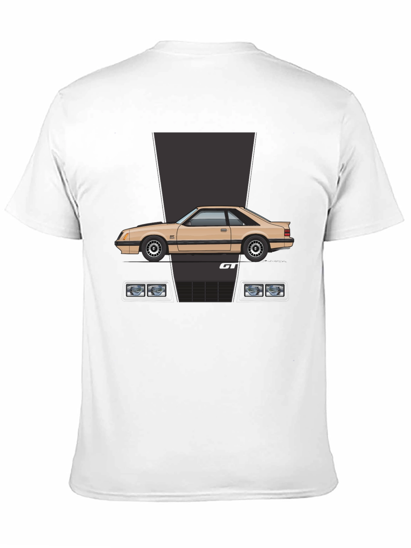 Black Retro 80s Car Graphic Tee - Classic Cool view 11