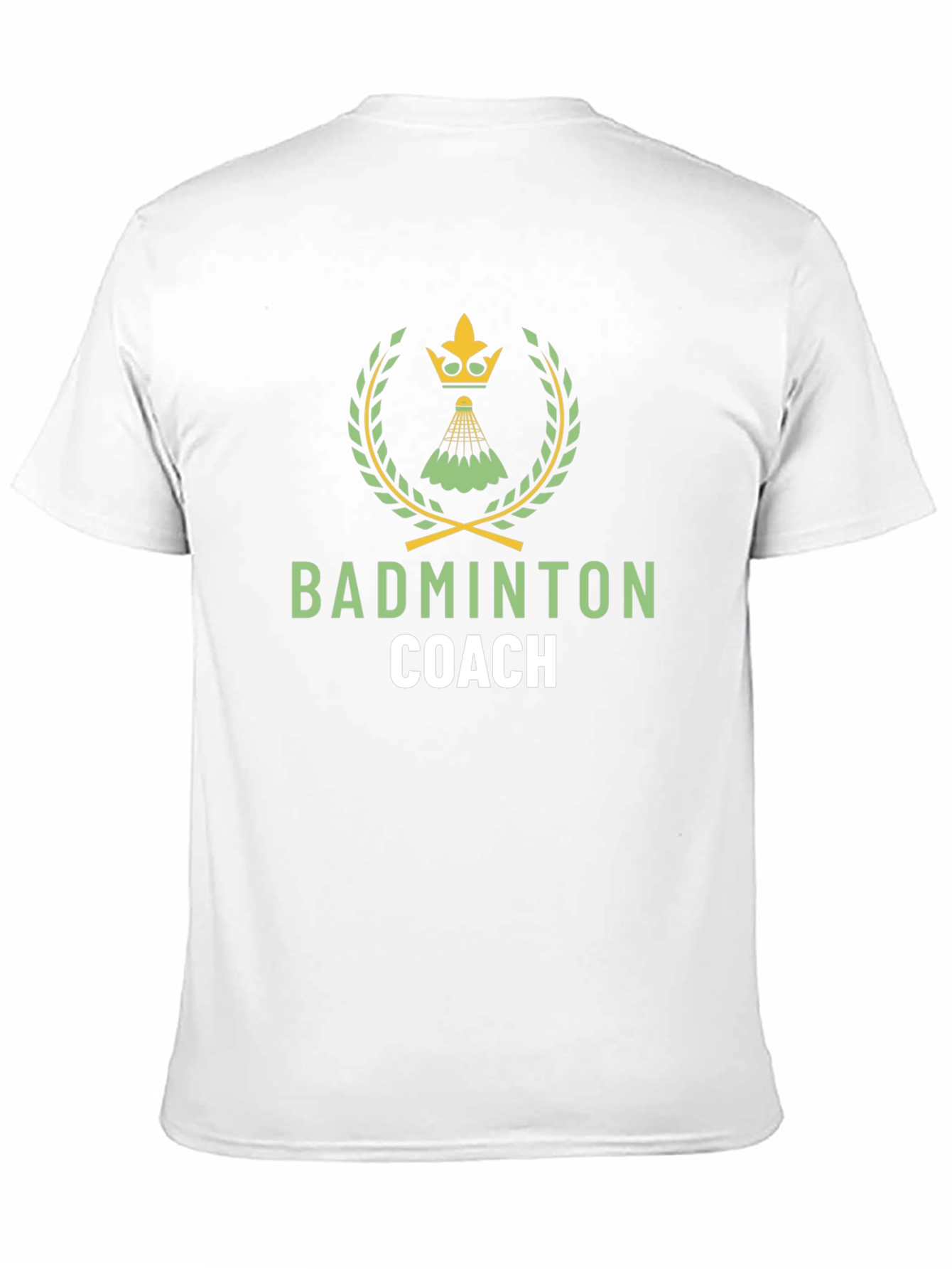 Black Badminton Coach Graphic Tee - Stylish Sport T-Shirt view 11