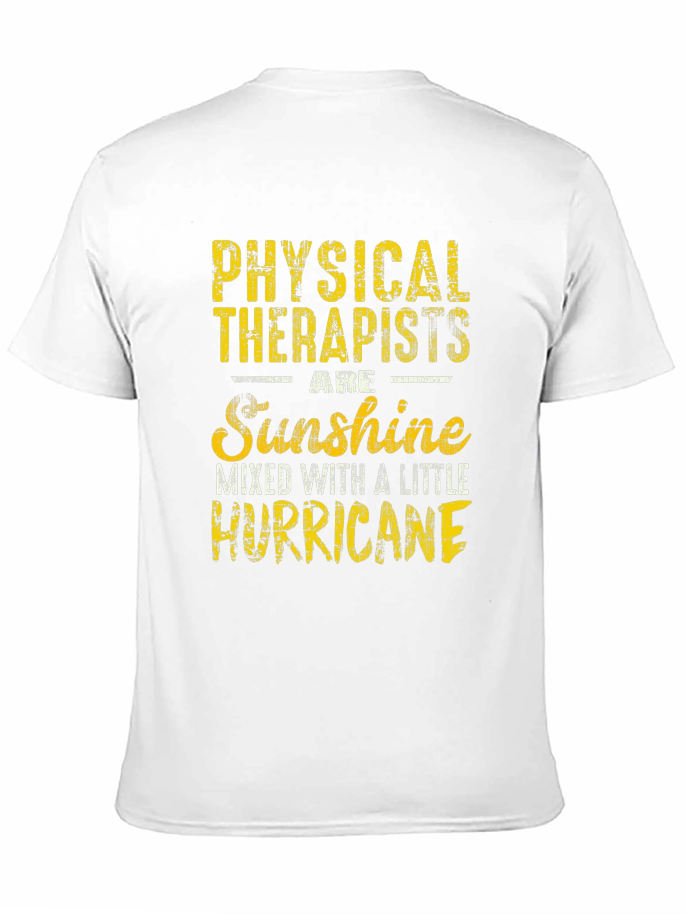 Black Physical Therapist Sunshine Hurricane Graphic T-Shirt view 11