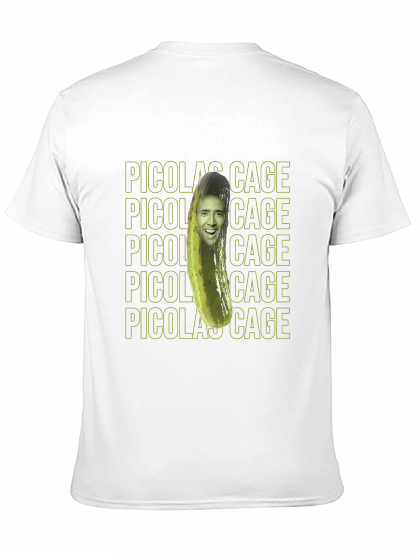 Black Pickle Nicolas Cage Graphic T-Shirt view 11