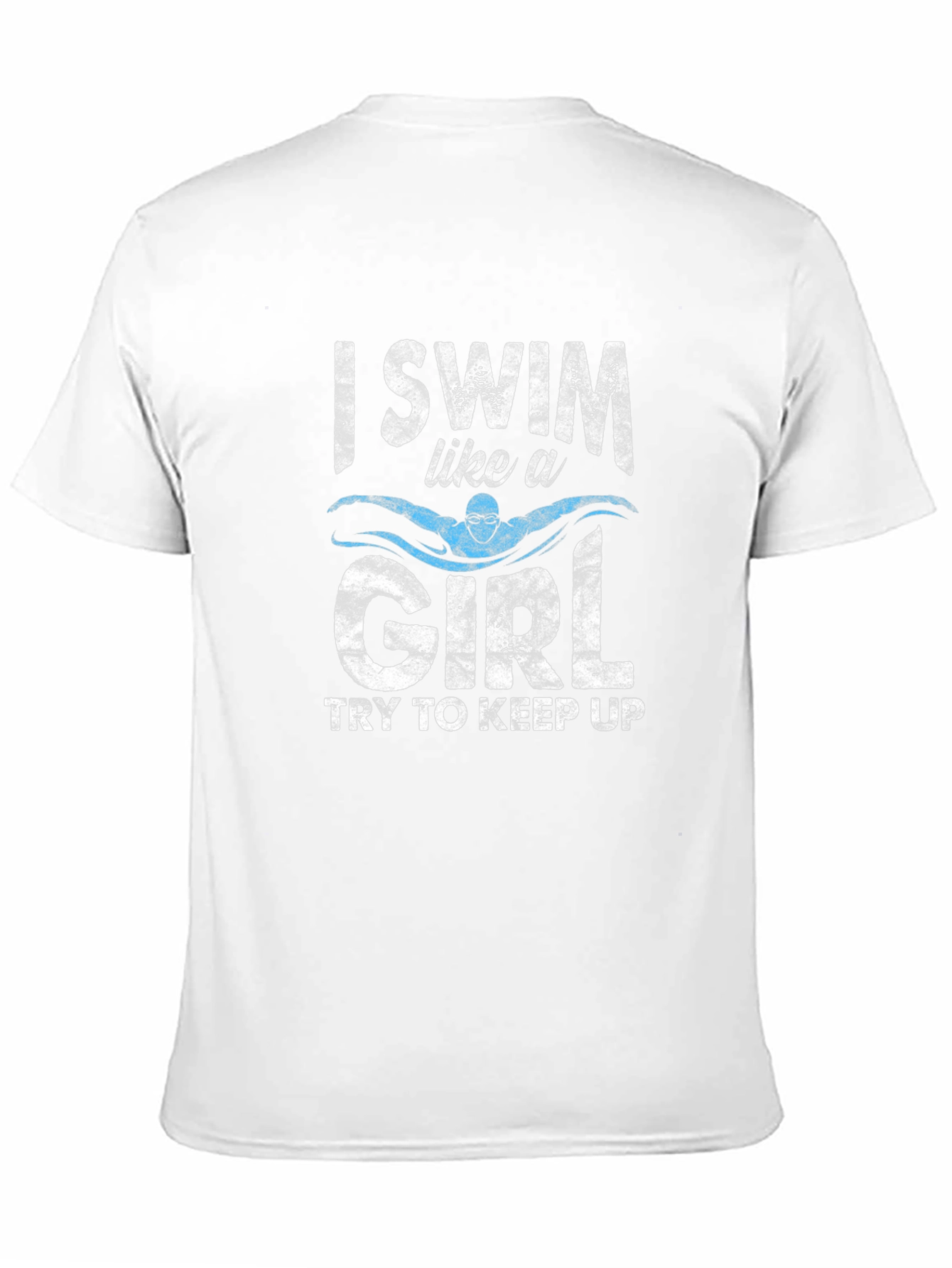Black I Swim Like A Girl T-Shirt view 11