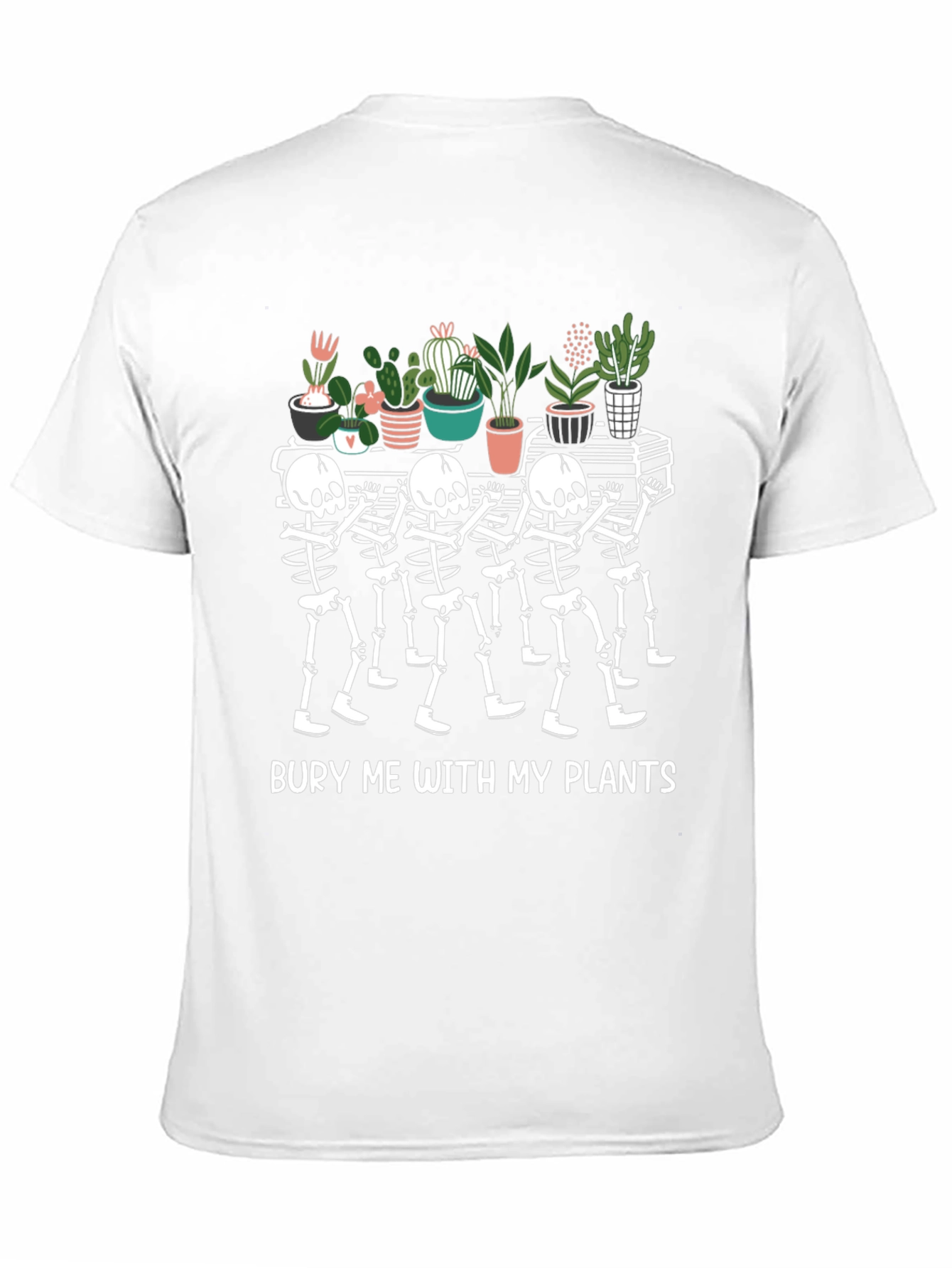 Black Bury Me with My Plants T-Shirt view 11