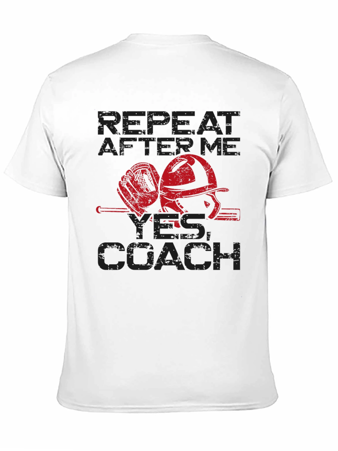 Black Repeat After Me, Yes Coach - Baseball Graphic Tee view 11
