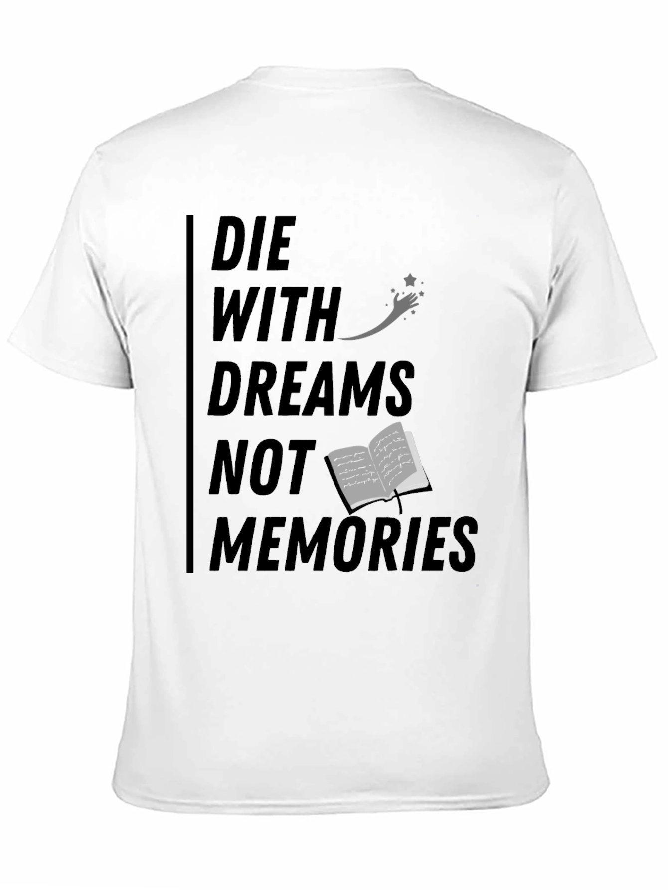 Black Die With Dreams Graphic T-Shirt view 11